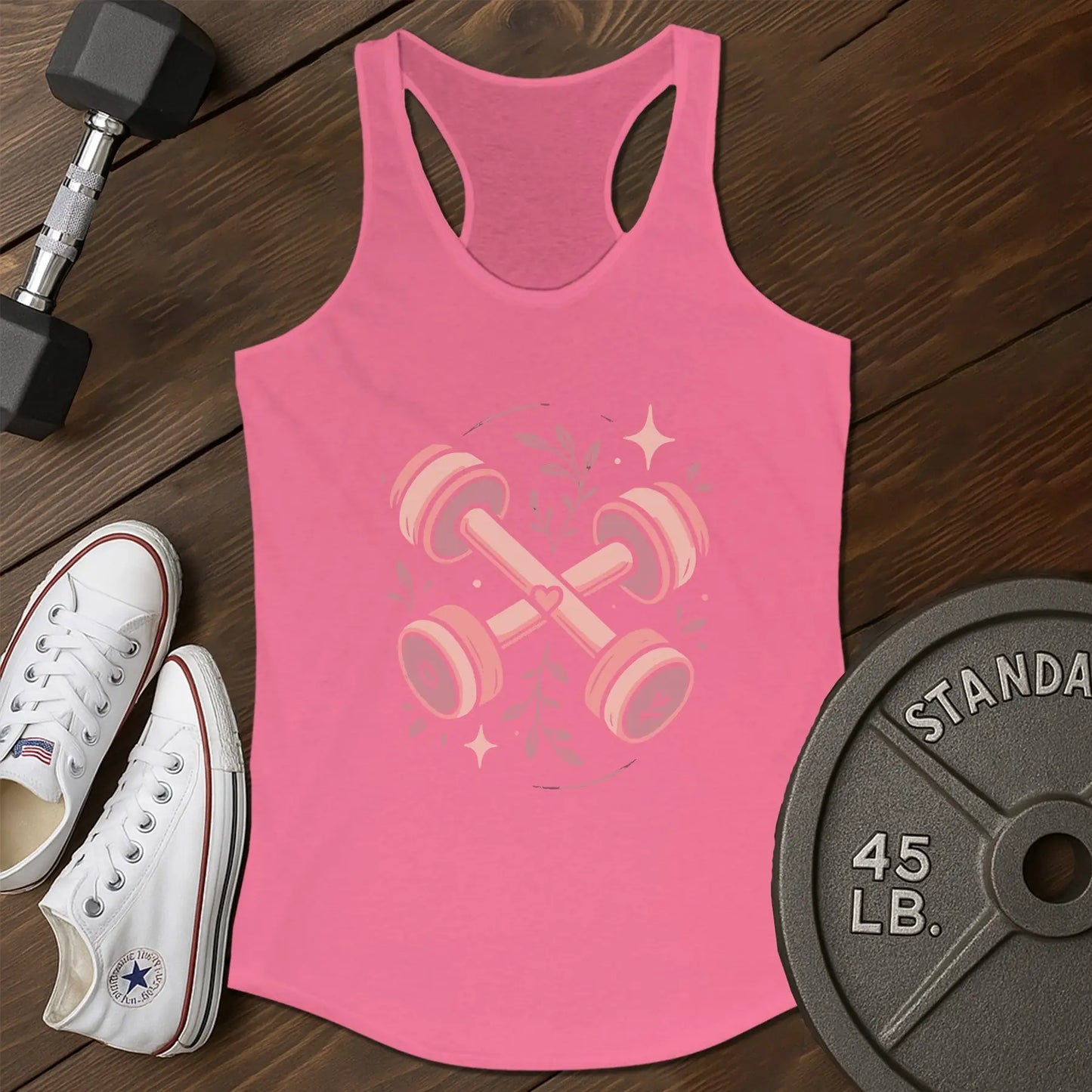 Dumbbell love am Tank - pink - dumbbell love AM tank Pink.jpg
