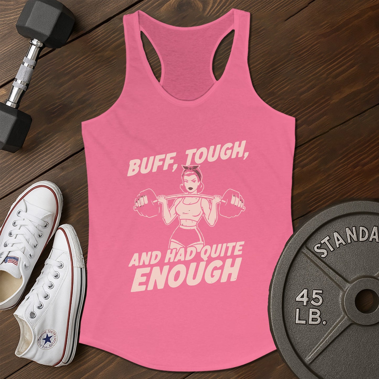 Enough strength ax Tank - pink - Enough Strength AX tank Pink.jpg