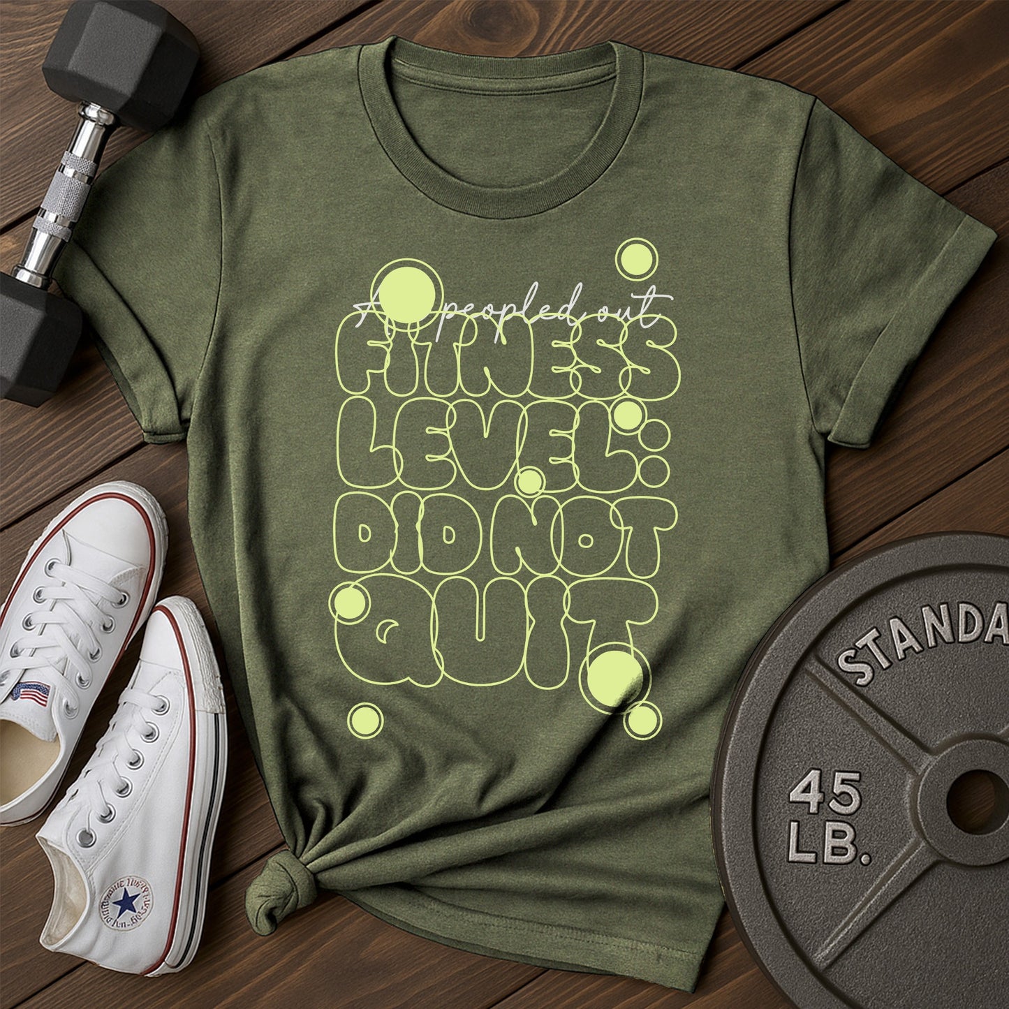 Quiet fitness bc T-Shirt - green - Quiet Fitness BC Green.jpg