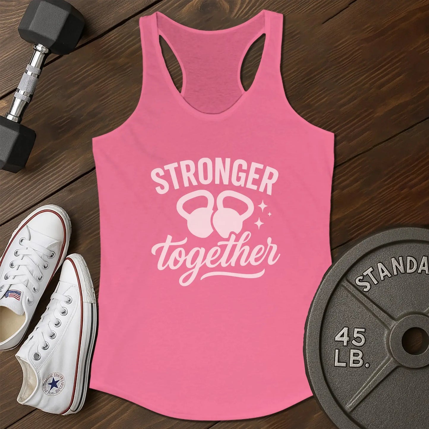 Stronger together an Tank - pink - Stronger Together AN tank Pink.jpg