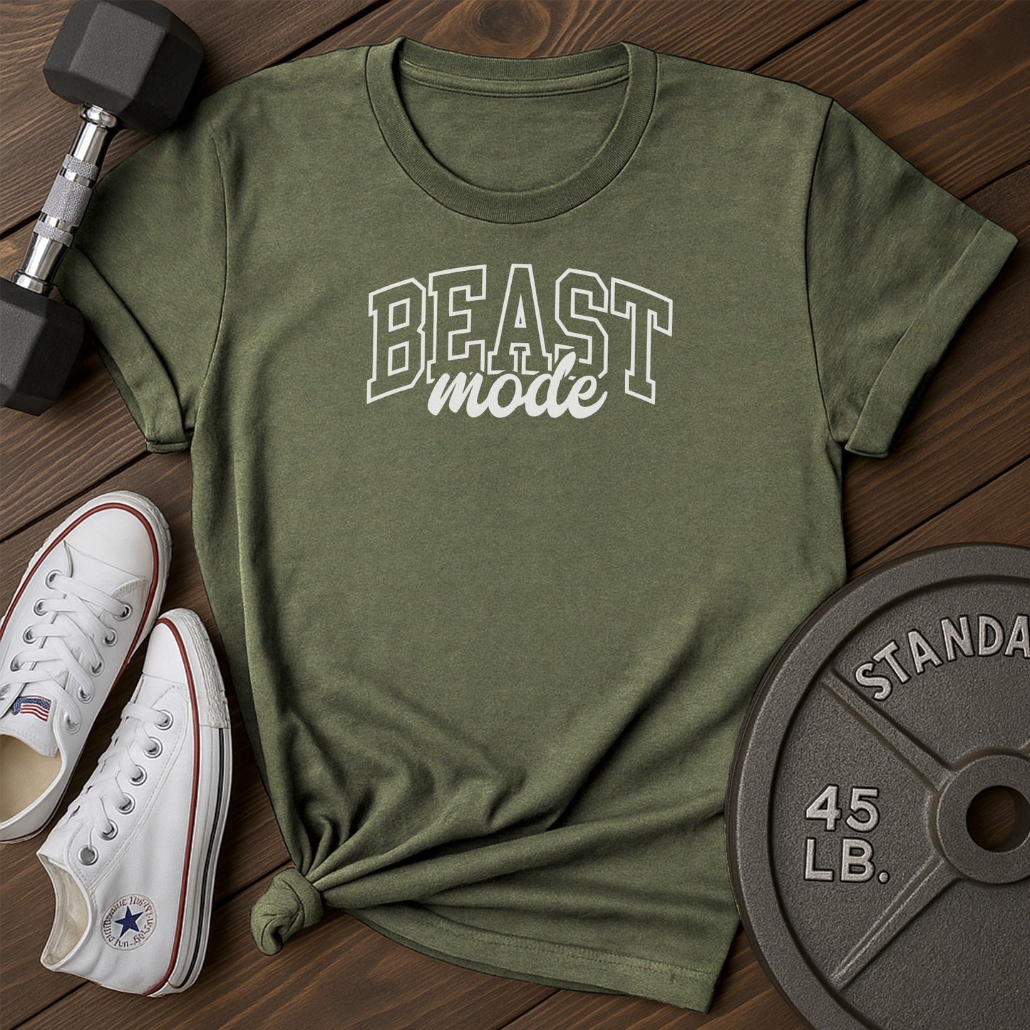 Beast mode ay T-Shirt - green - beast mode AY Green.jpg