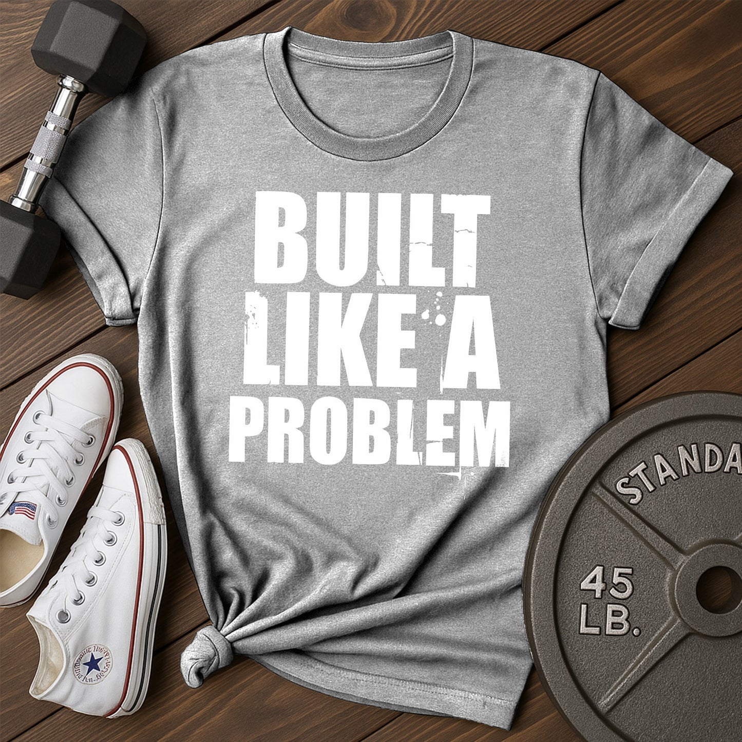 Built problem bb T-Shirt - gray - Built Problem BB Gray.jpg