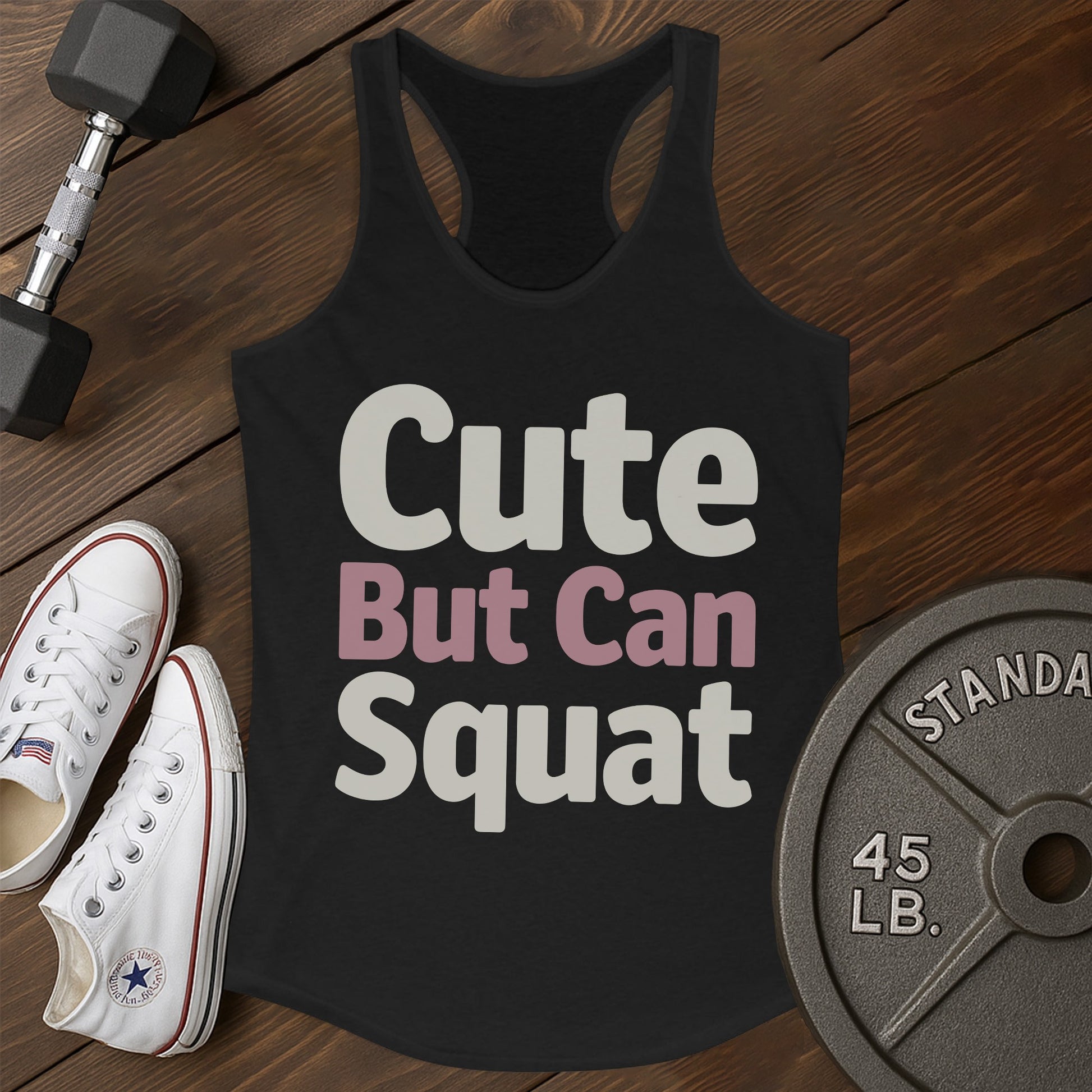 Cute squat be Tank - black - Cute Squat BE tank Black.jpg