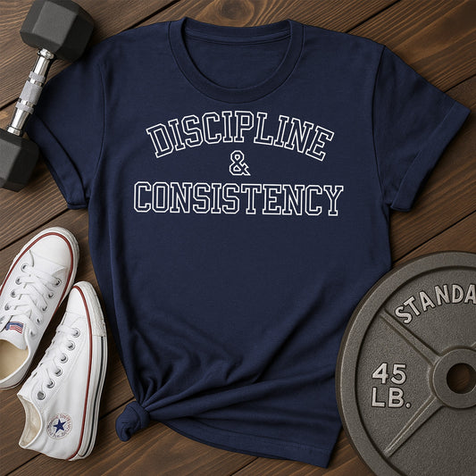 Discipline consistency bc T-Shirt - blue - Discipline Consistency BC Blue.jpg