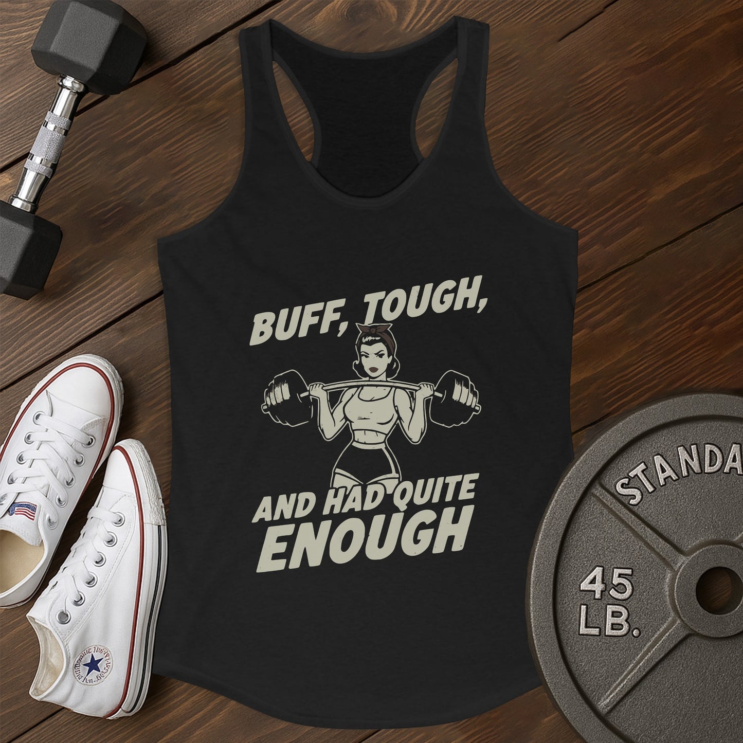 Enough strength ax Tank - black - Enough Strength AX tank Black.jpg