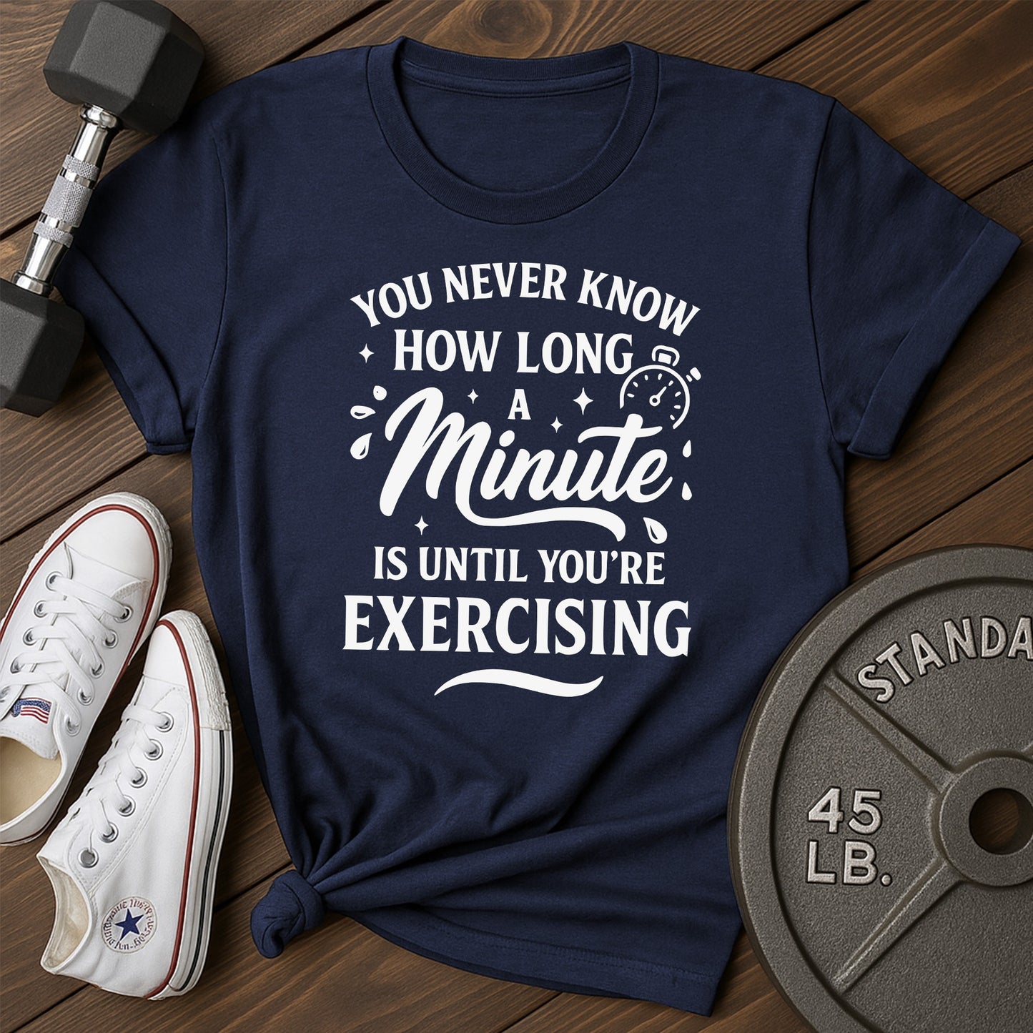 Exercise minute an T-Shirt - blue - Exercise Minute AN Blue.jpg