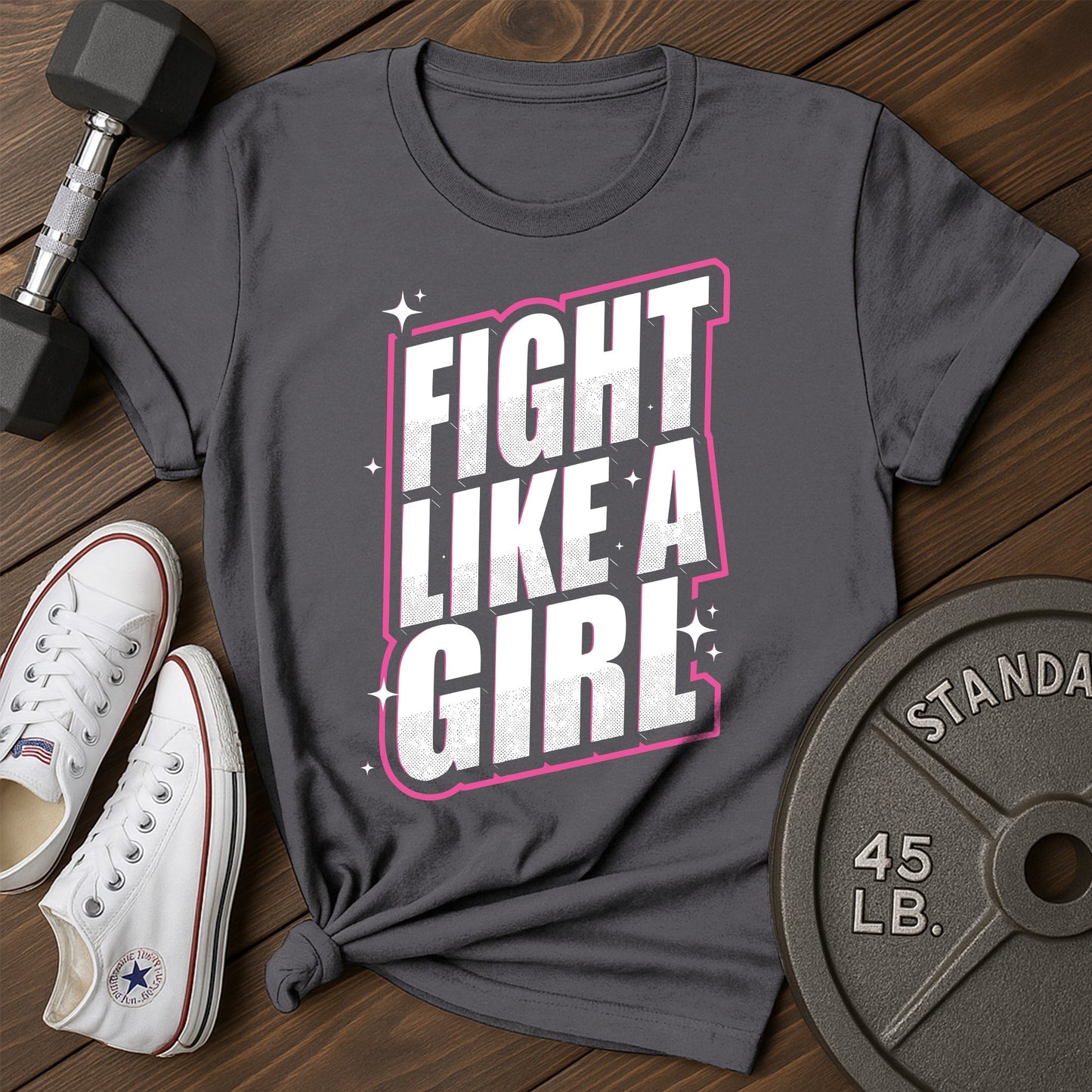 Fight girl bc T-Shirt - charcoal - Fight Girl BC Charcoal.jpg