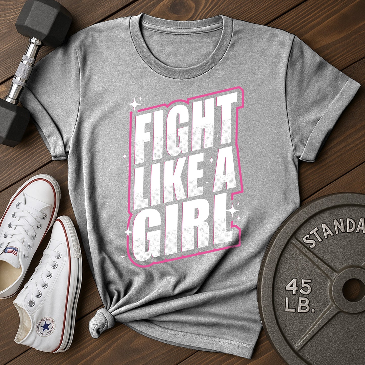 Fight girl bc T-Shirt - gray - Fight Girl BC Gray.jpg