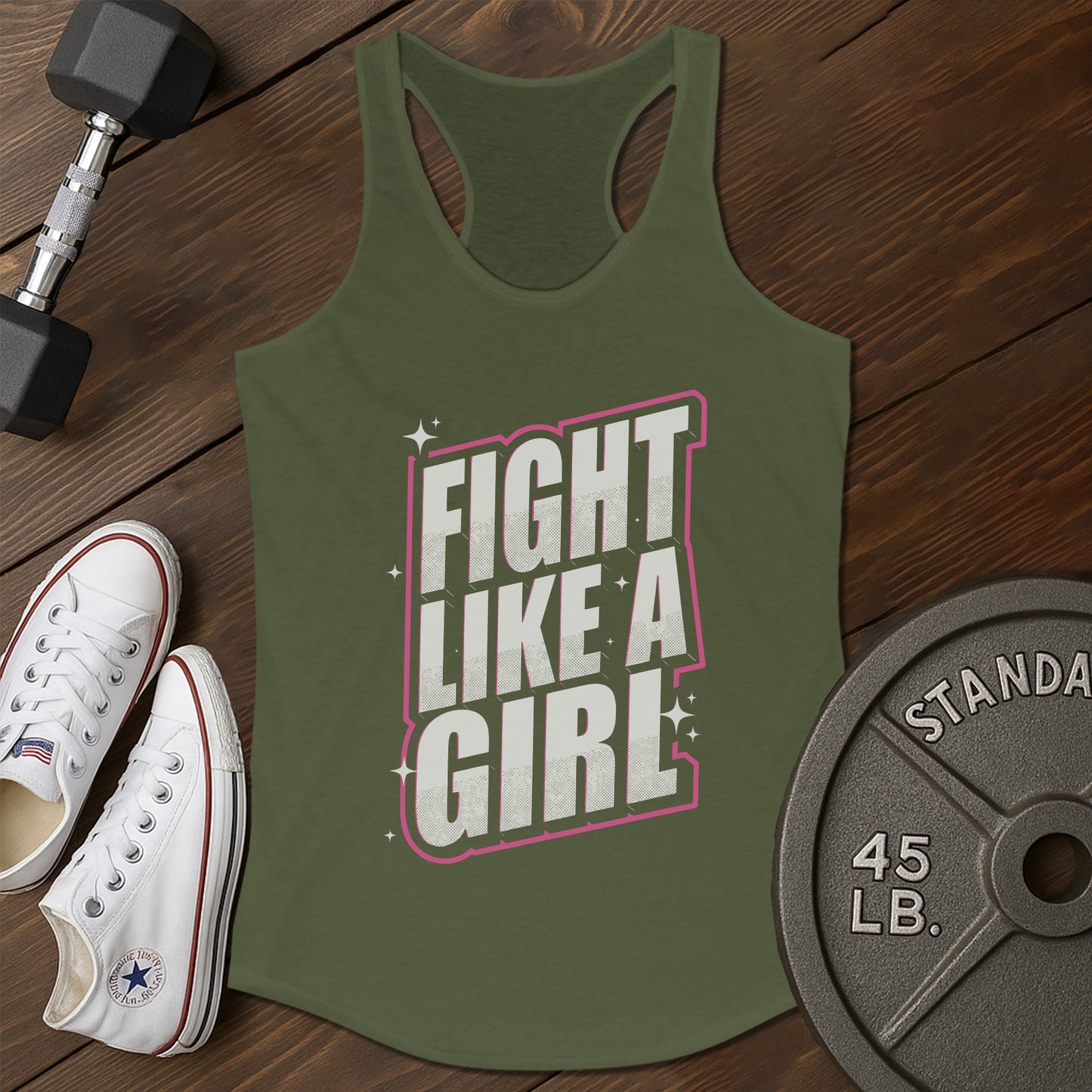 Fight girl bc Tank - green - Fight Girl BC tank Green.jpg