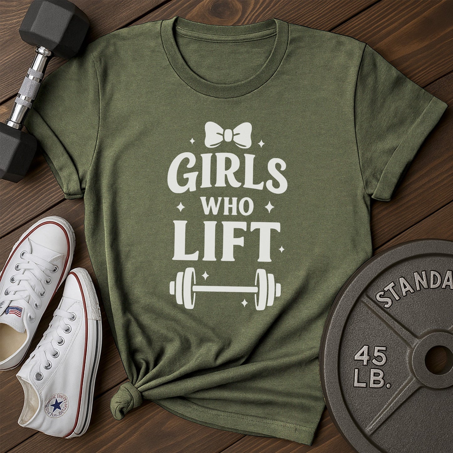 Girls lift an T-Shirt - green - Girls Lift AN Green.jpg