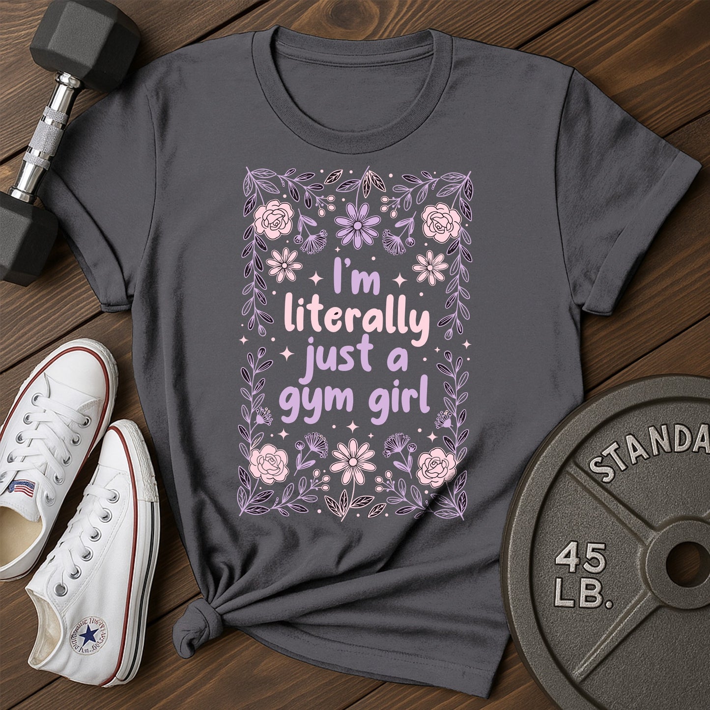 Gym girl bc T-Shirt - charcoal - Gym Girl BC-2 Charcoal.jpg