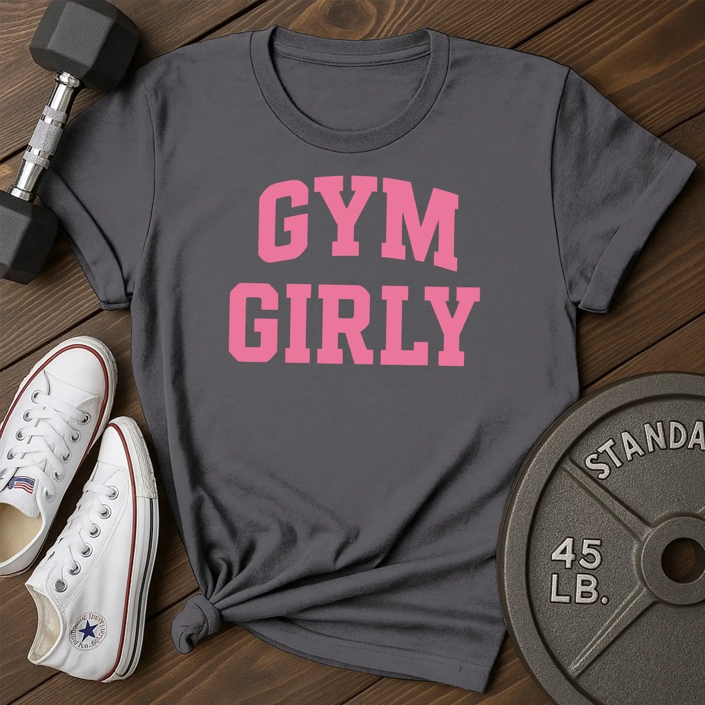 Gym girly at T-Shirt - charcoal - Gym Girly AT Charcoal.jpg