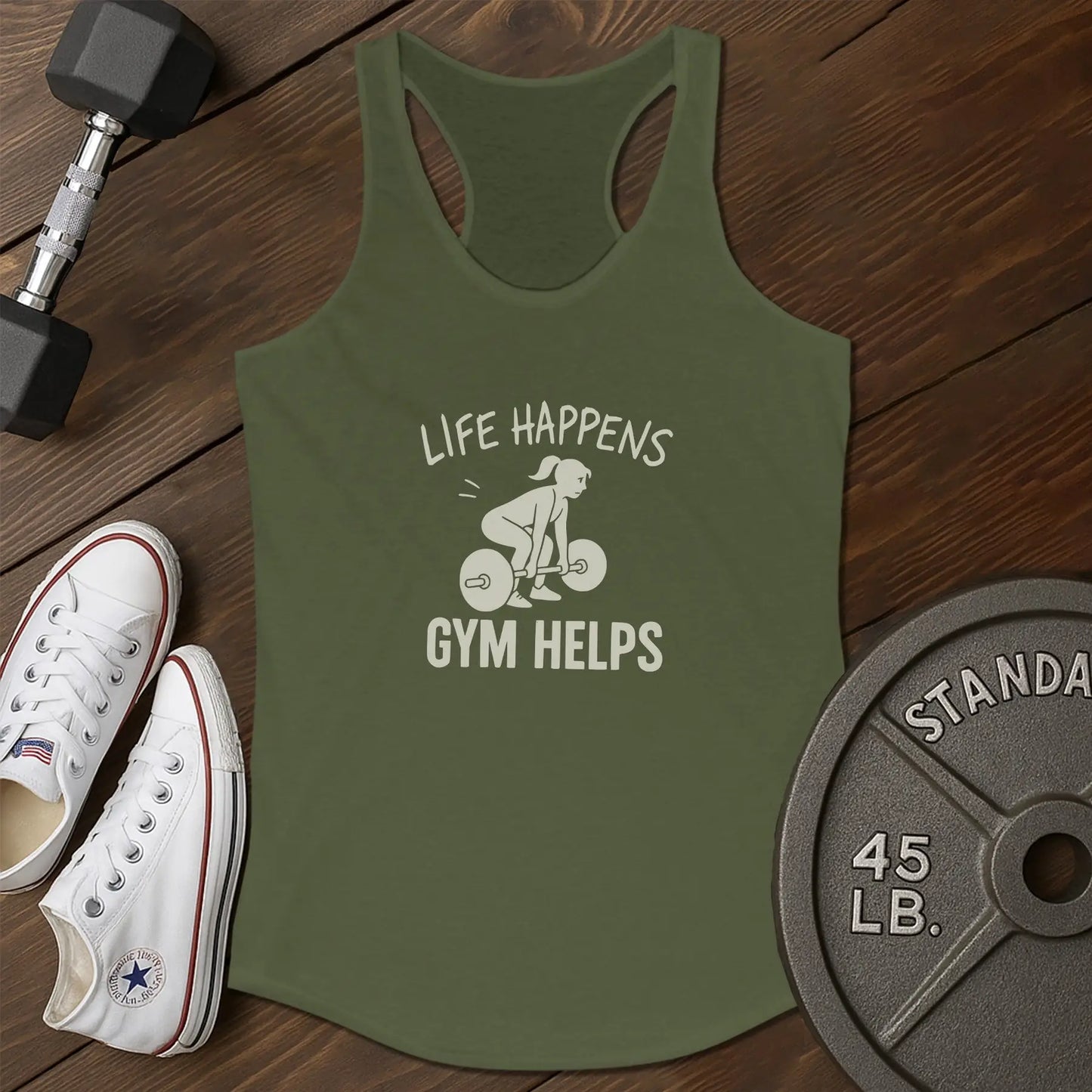 Gym helps ar Tank - green - Gym Helps AR tank Green.jpg