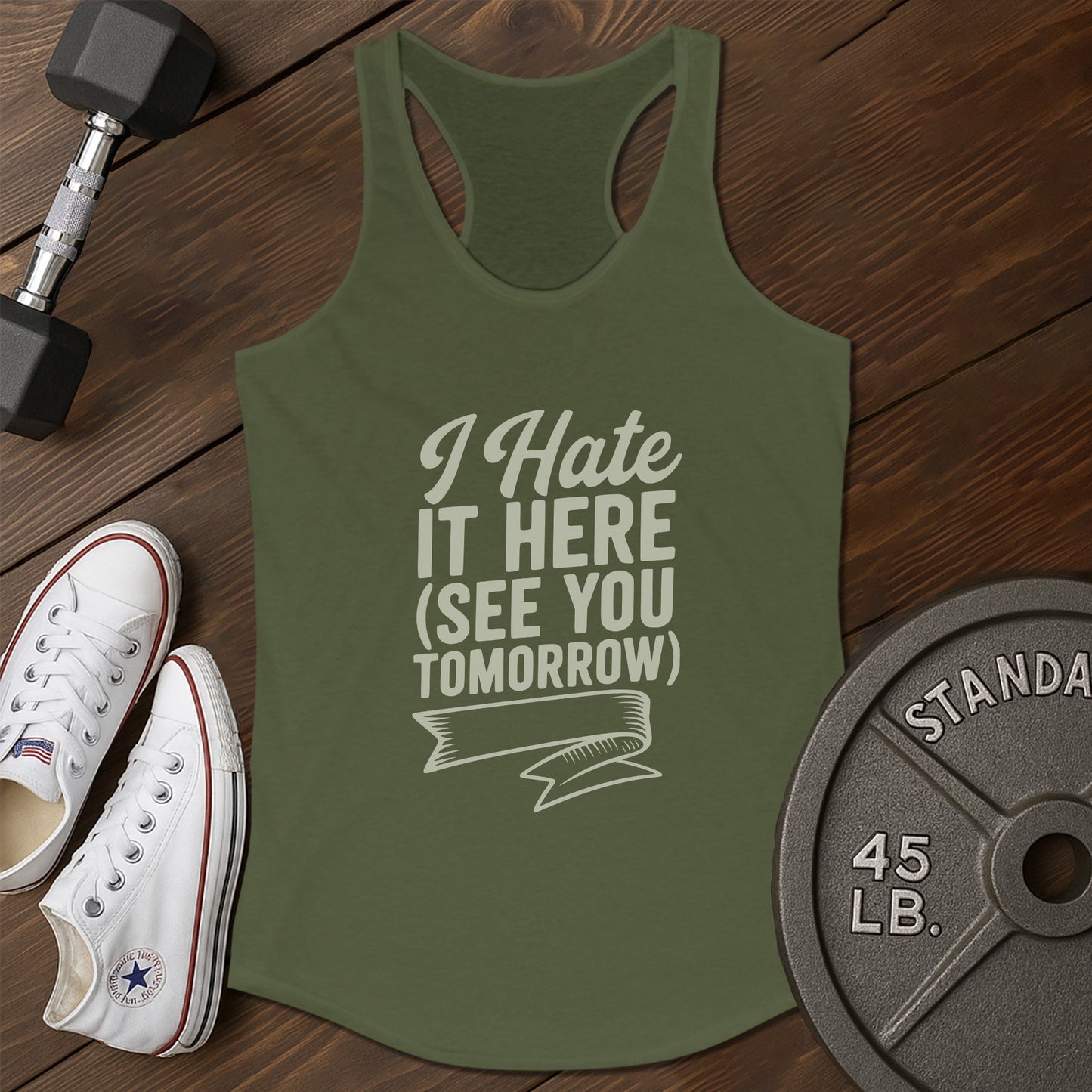 Hate tomorrow bb Tank - green - Hate Tomorrow BB tank Green.jpg