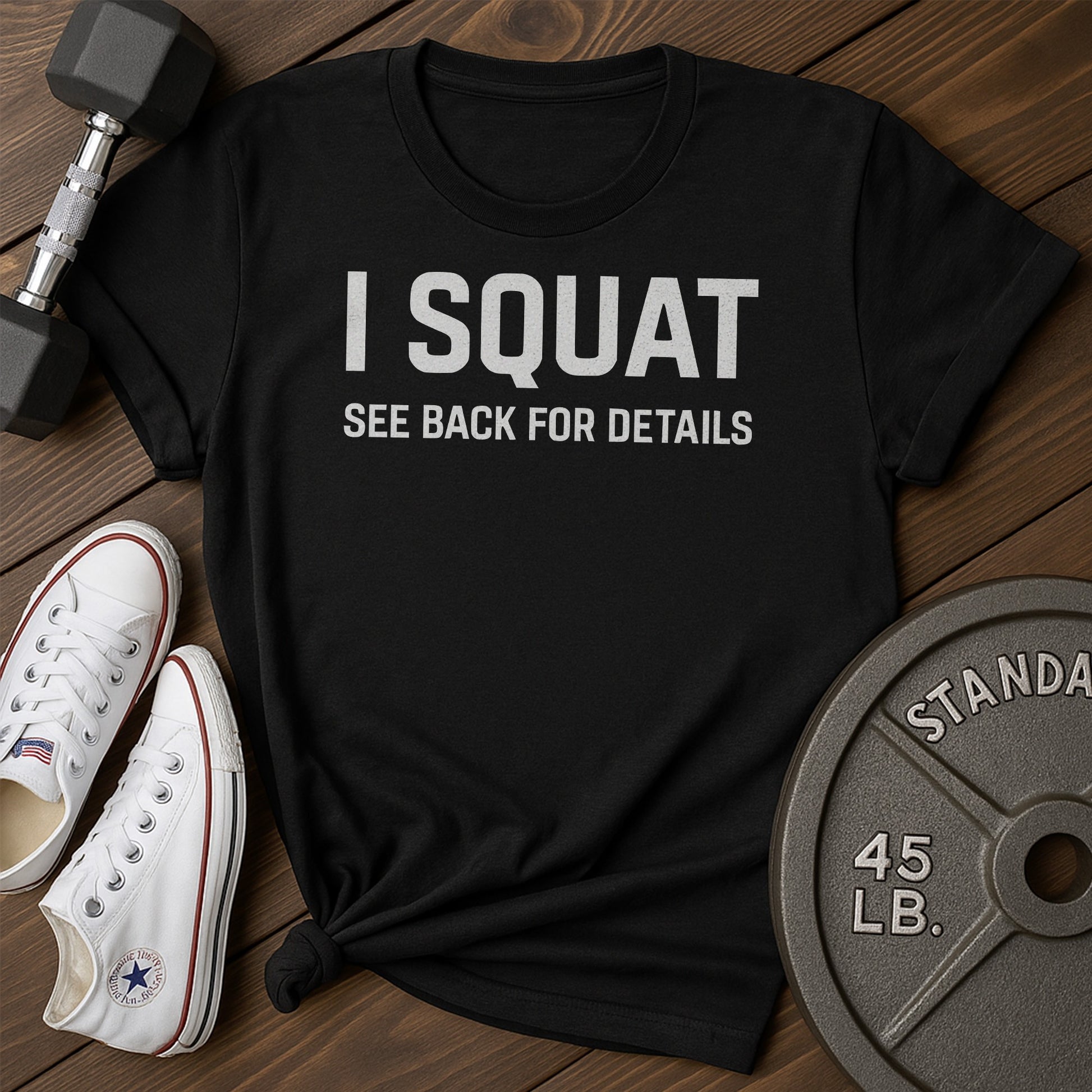 I squat af t-shirt - black - I Squat AF T-Shirt shirt2 Black.jpg