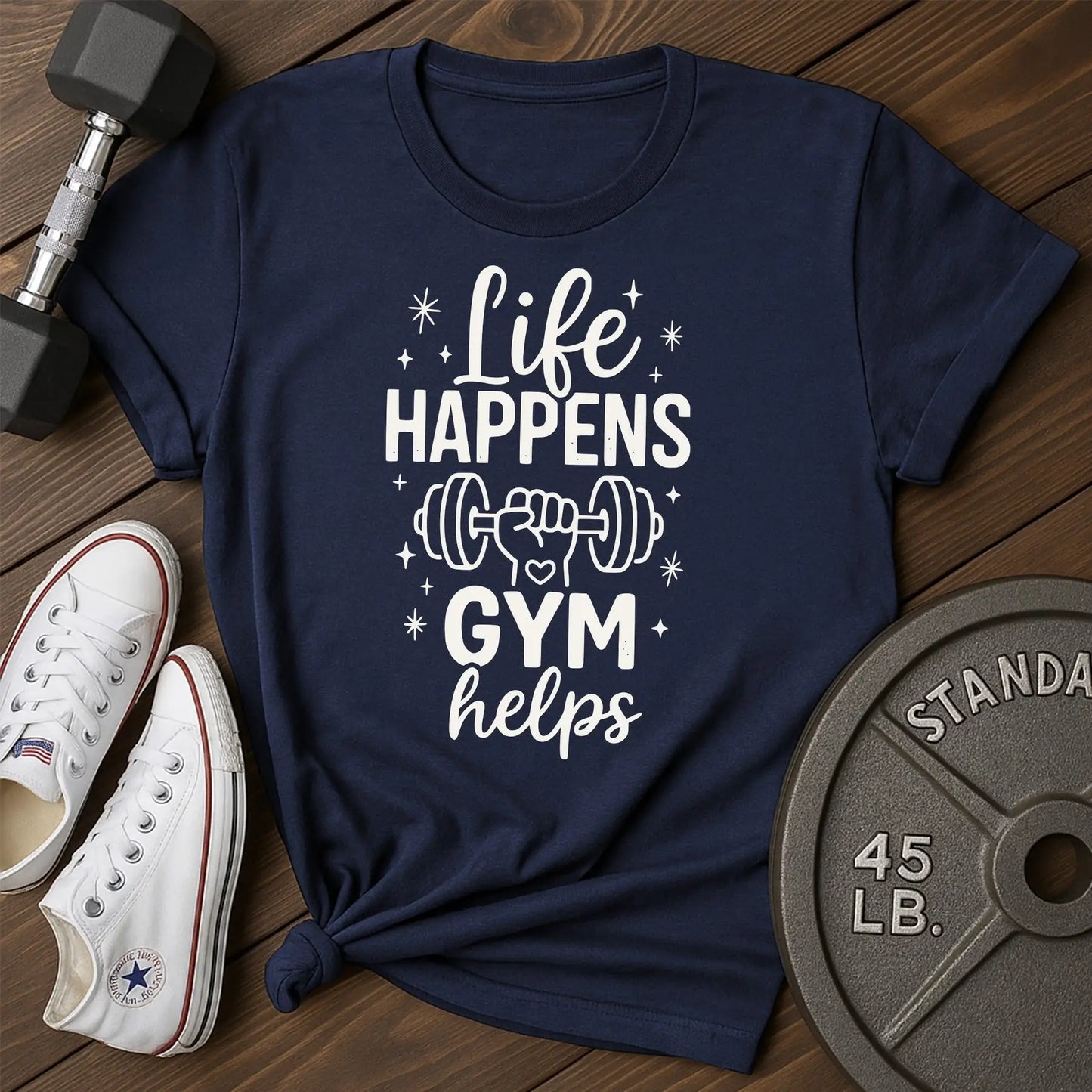 Life happens at T-Shirt - blue - Life Happens AT Blue.jpg