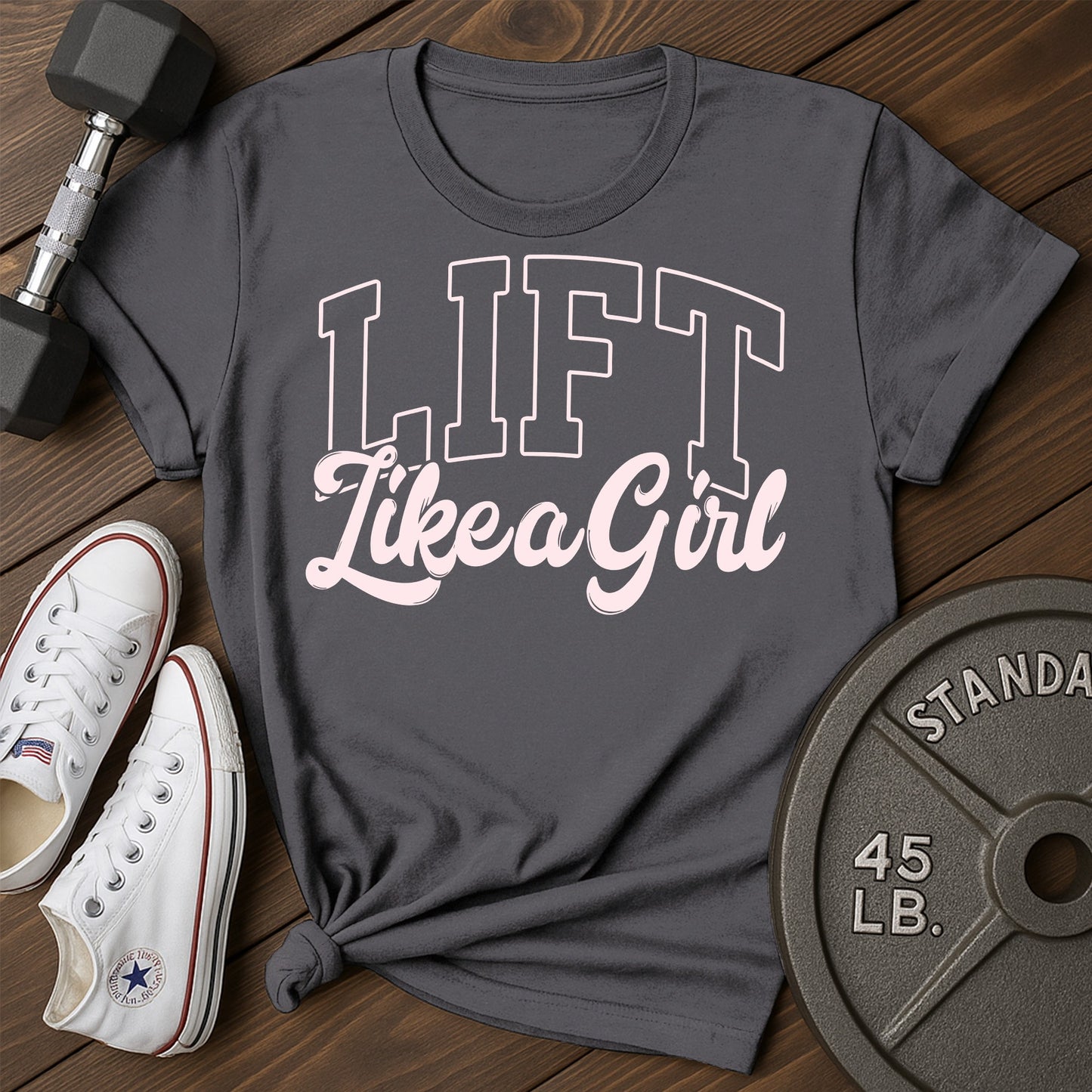 Lift girl bc T-Shirt - charcoal - Lift Girl BC Charcoal.jpg