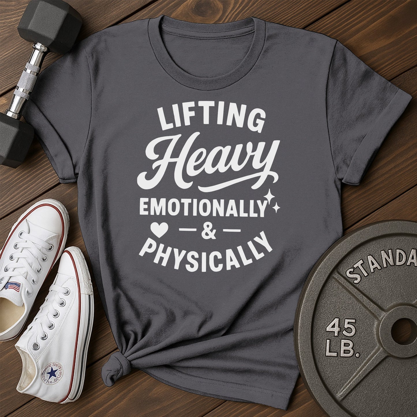 Lifting heavy al T-Shirt - charcoal - Lifting Heavy AL Charcoal.jpg