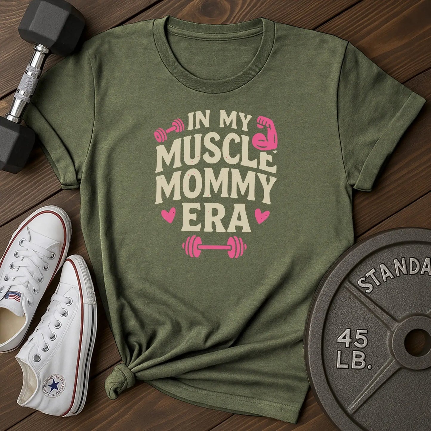 Muscle mommy ar T-Shirt - green - Muscle Mommy AR Green.jpg