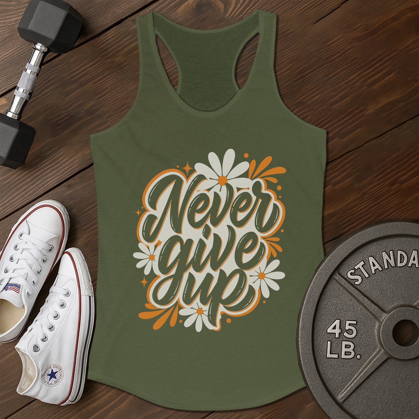 Never quit bd Tank - green - Never Quit BD tank Green.jpg