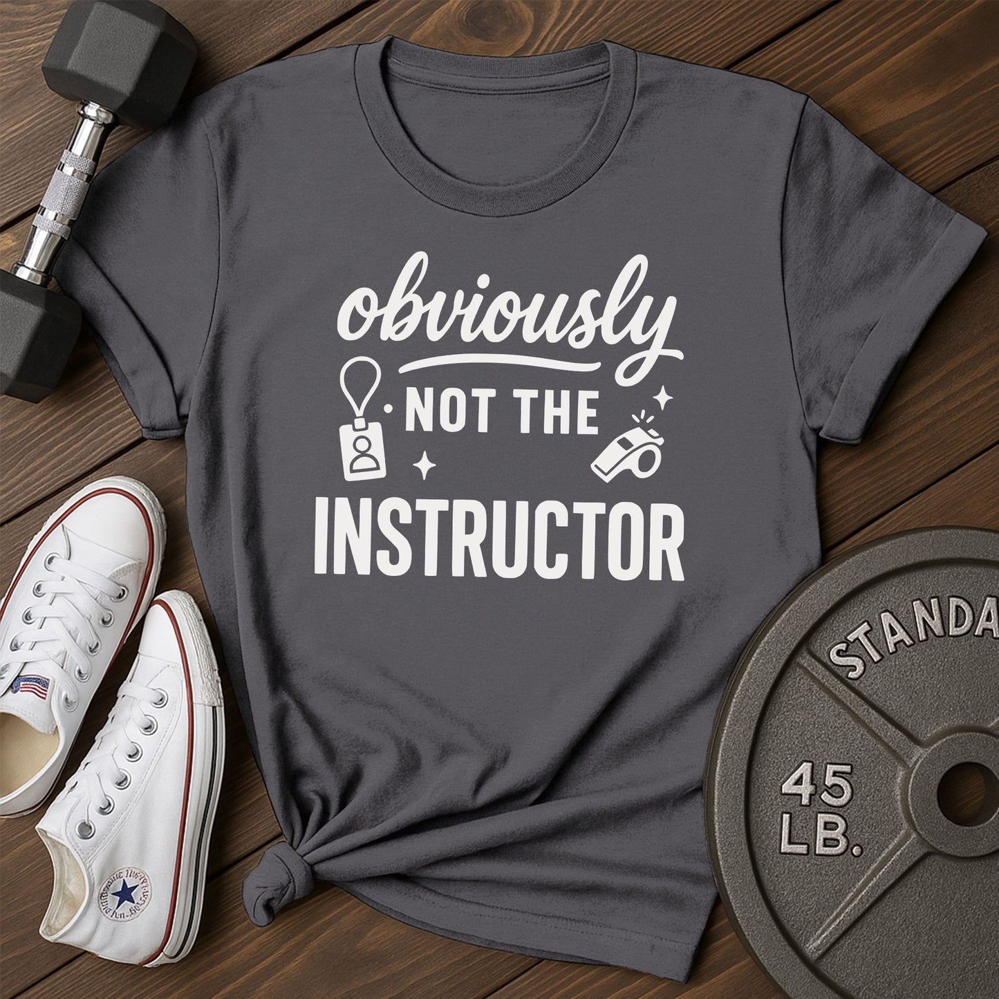 Obviously instructor ai T-Shirt - charcoal - Obviously Instructor AI Charcoal.jpg