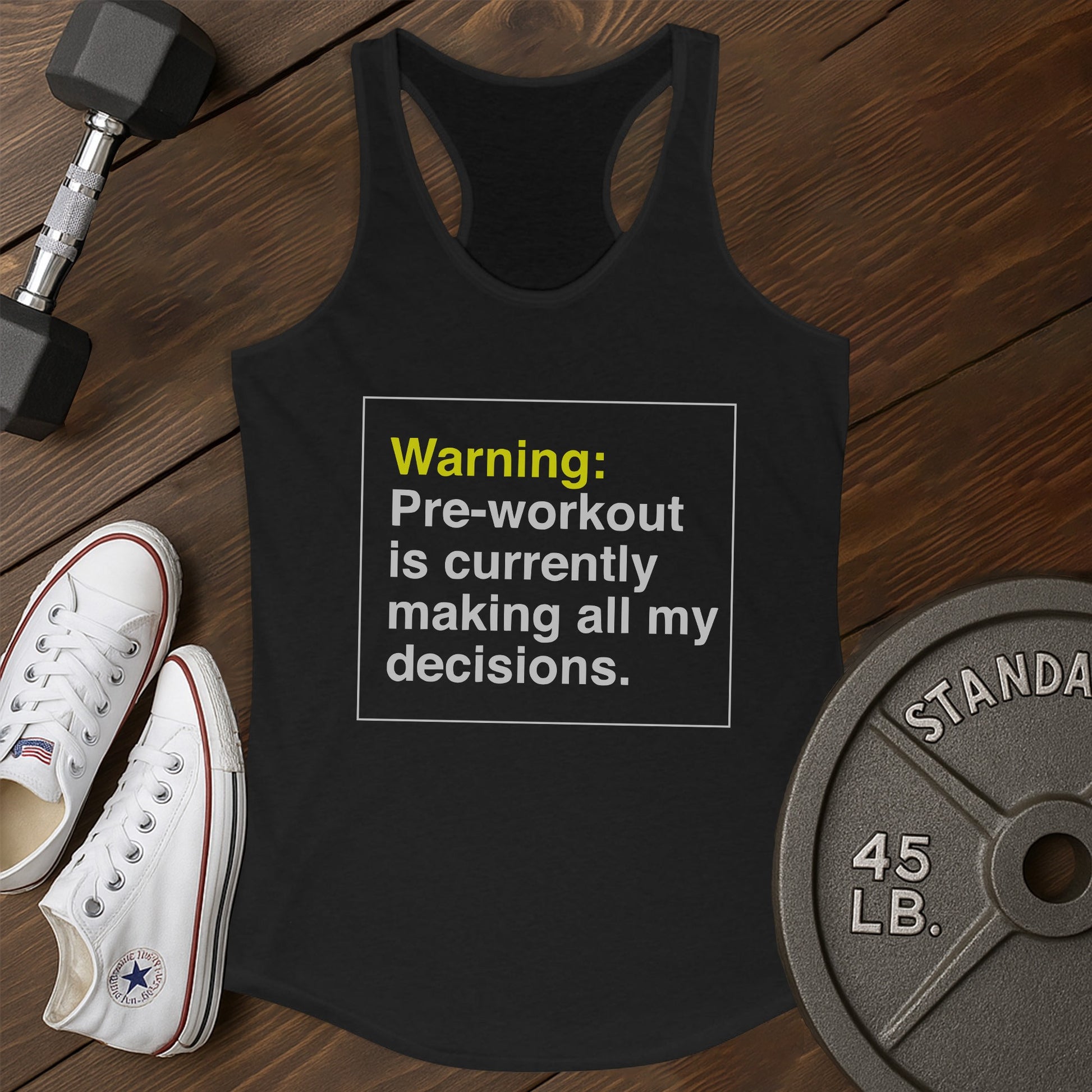 Preworkout warning az Tank - black - Preworkout Warning AZ tank Black.jpg