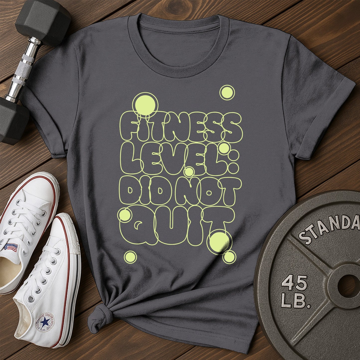 Quiet fitness bc T-Shirt - charcoal - Quiet Fitness BC Charcoal.jpg
