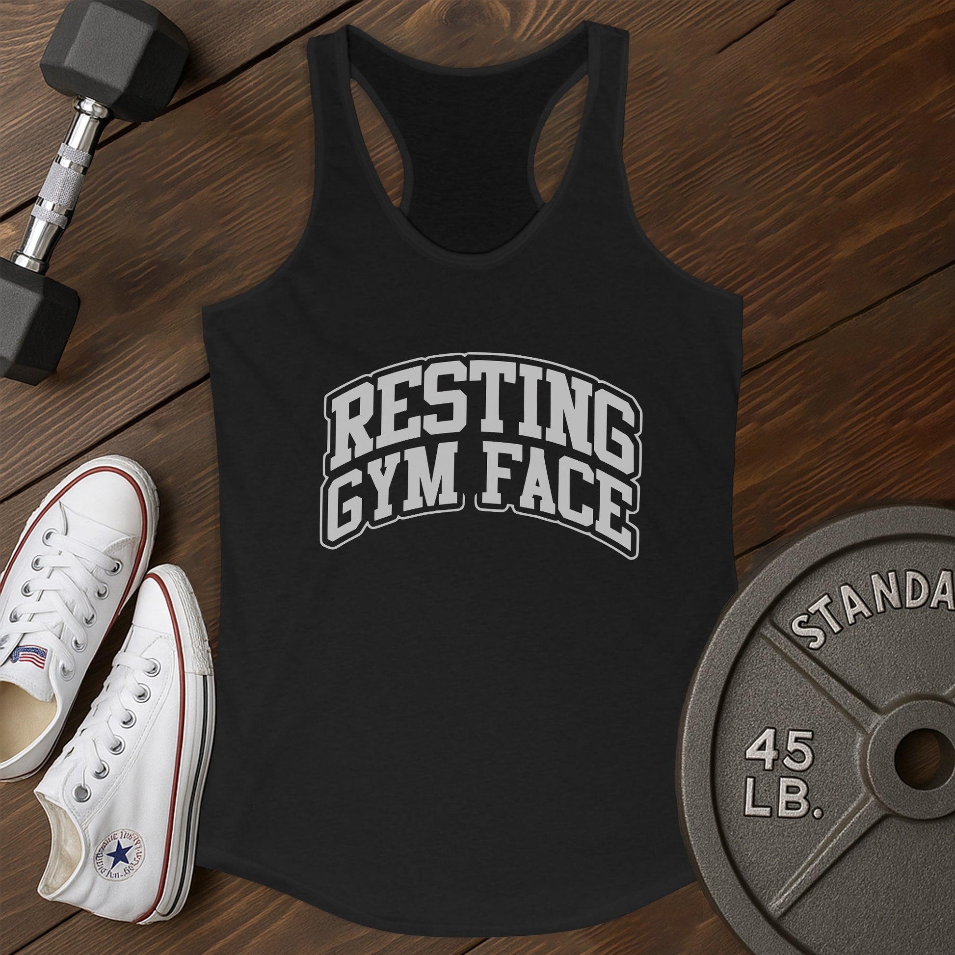 Resting face az Tank - black - Resting Face AZ tank Black.jpg