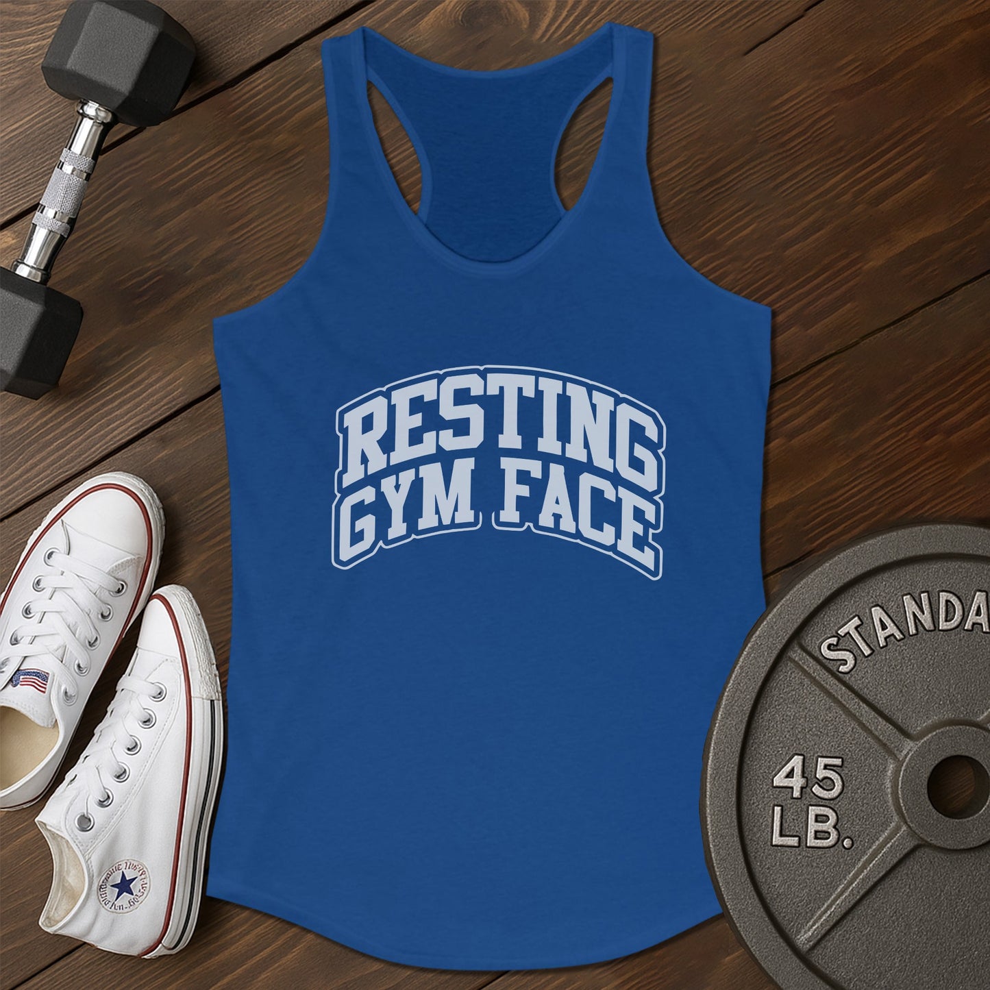 Resting face az Tank - blue - Resting Face AZ tank Blue.jpg