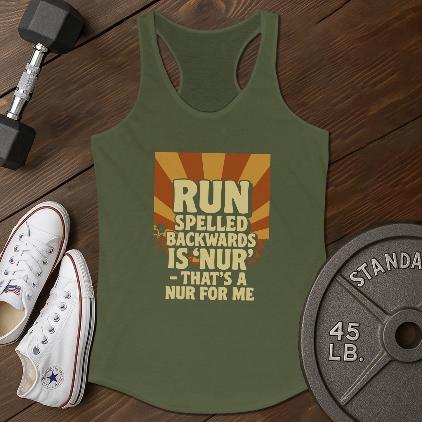 Run backwards bb Tank - green - Run Backwards BB tank Green.jpg