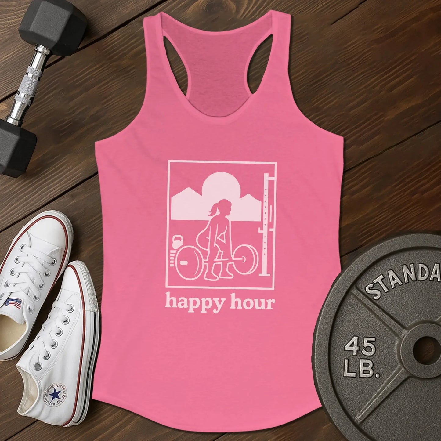Run clock am Tank - pink - run clock AM tank Pink.jpg