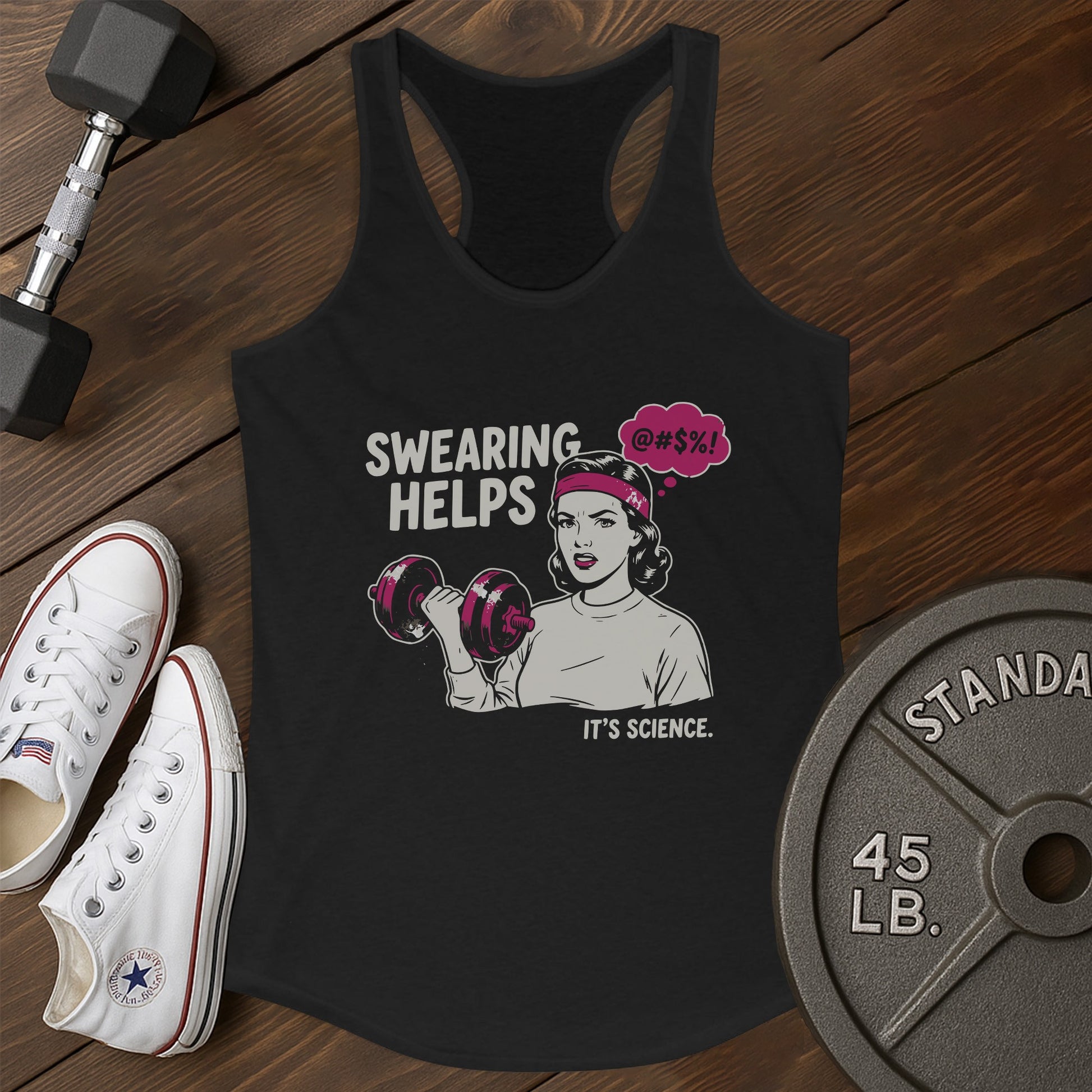 Science swearing ax Tank - black - Science Swearing AX tank Black.jpg