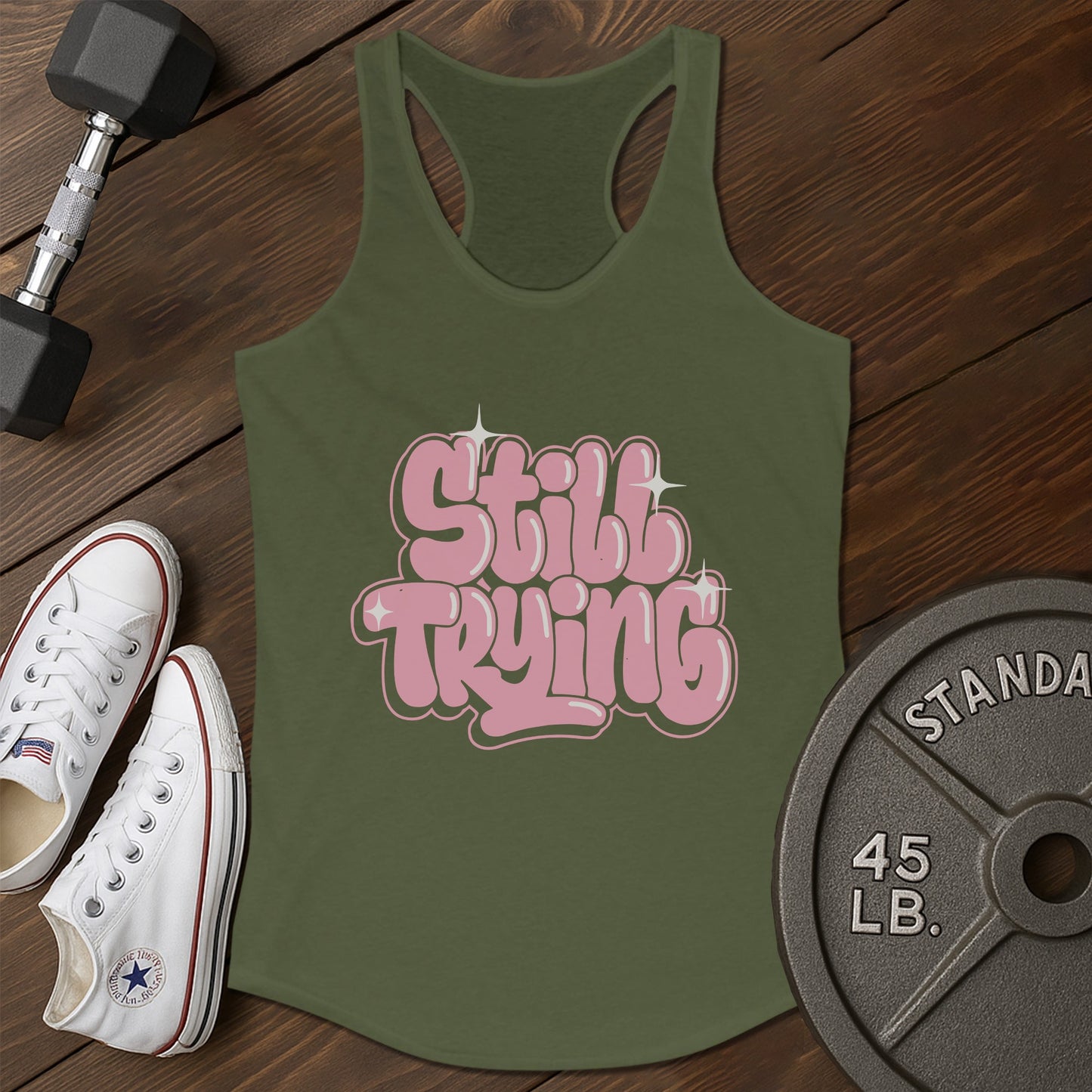 Still trying bb Tank - green - Still Trying BB tank Green.jpg