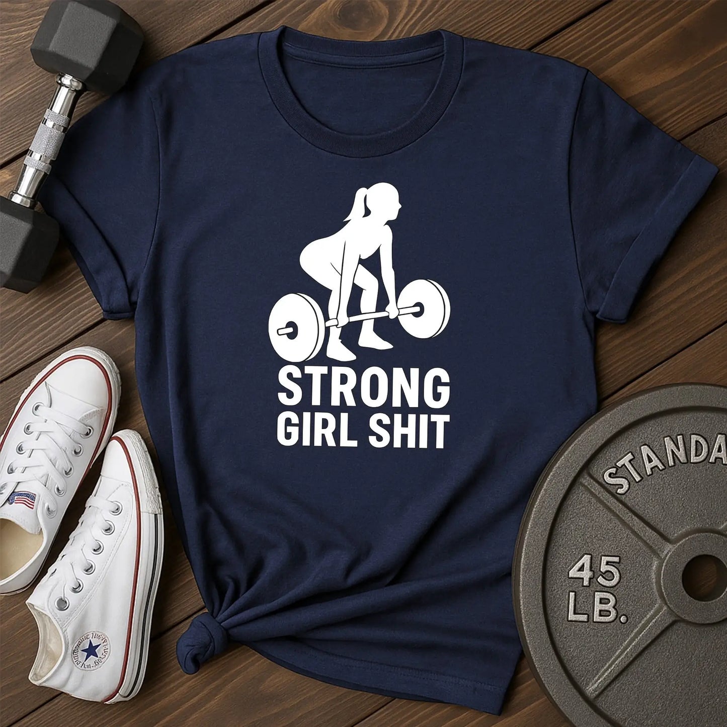 Strong girl ar T-Shirt - blue - Strong Girl AR Blue.jpg