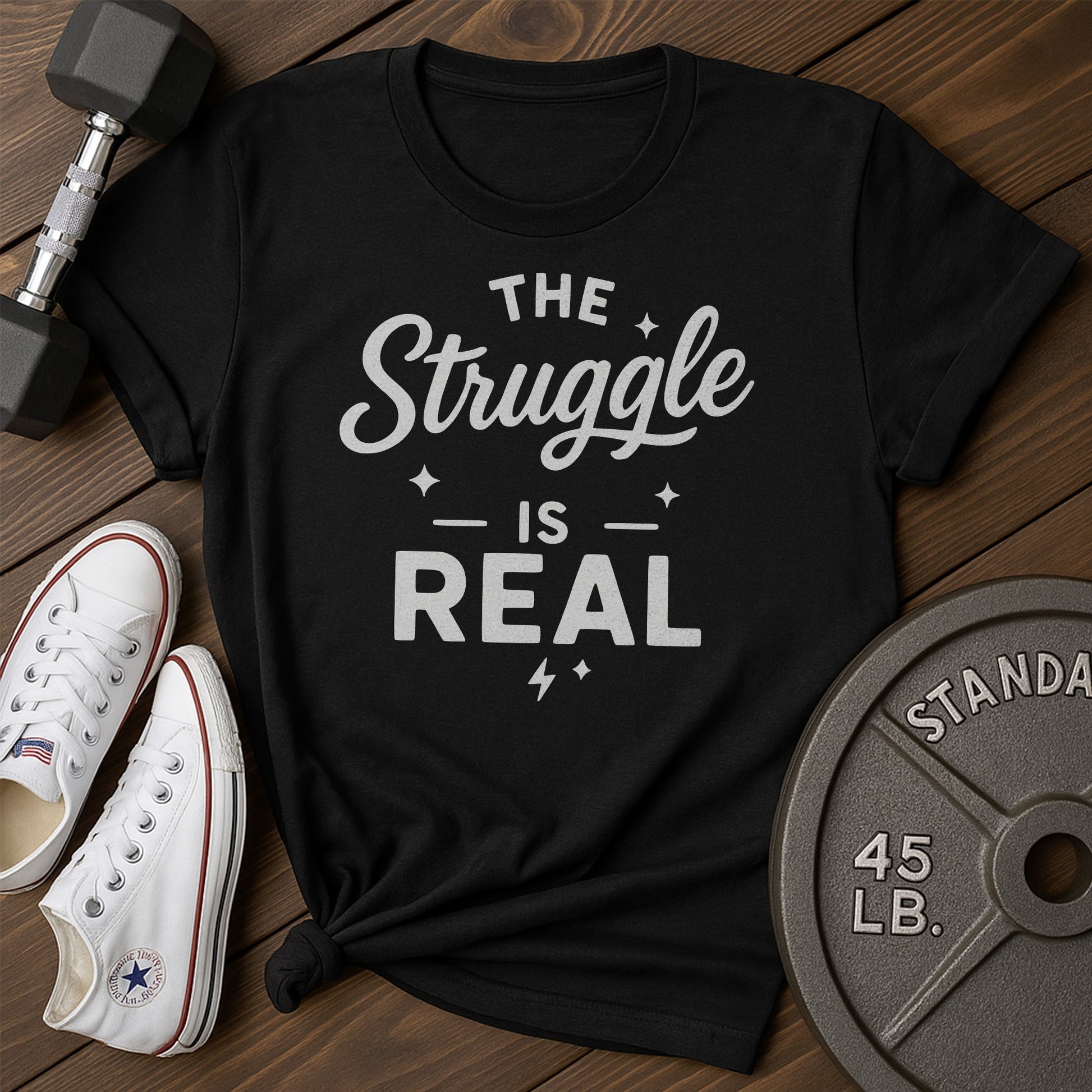 Struggle real ai T-Shirt - black - Struggle Real AI Black.jpg