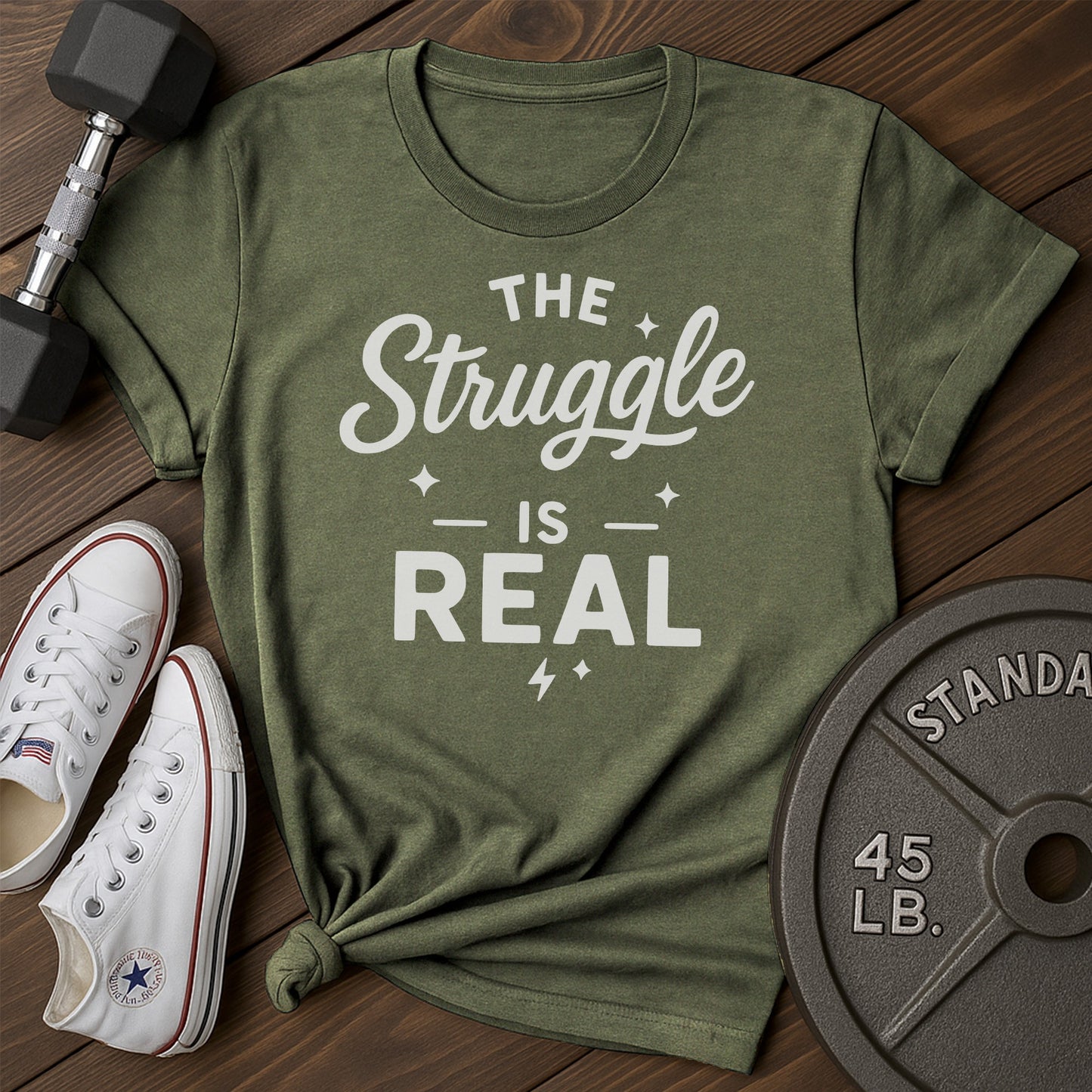 Struggle real ai T-Shirt - green - Struggle Real AI Green.jpg