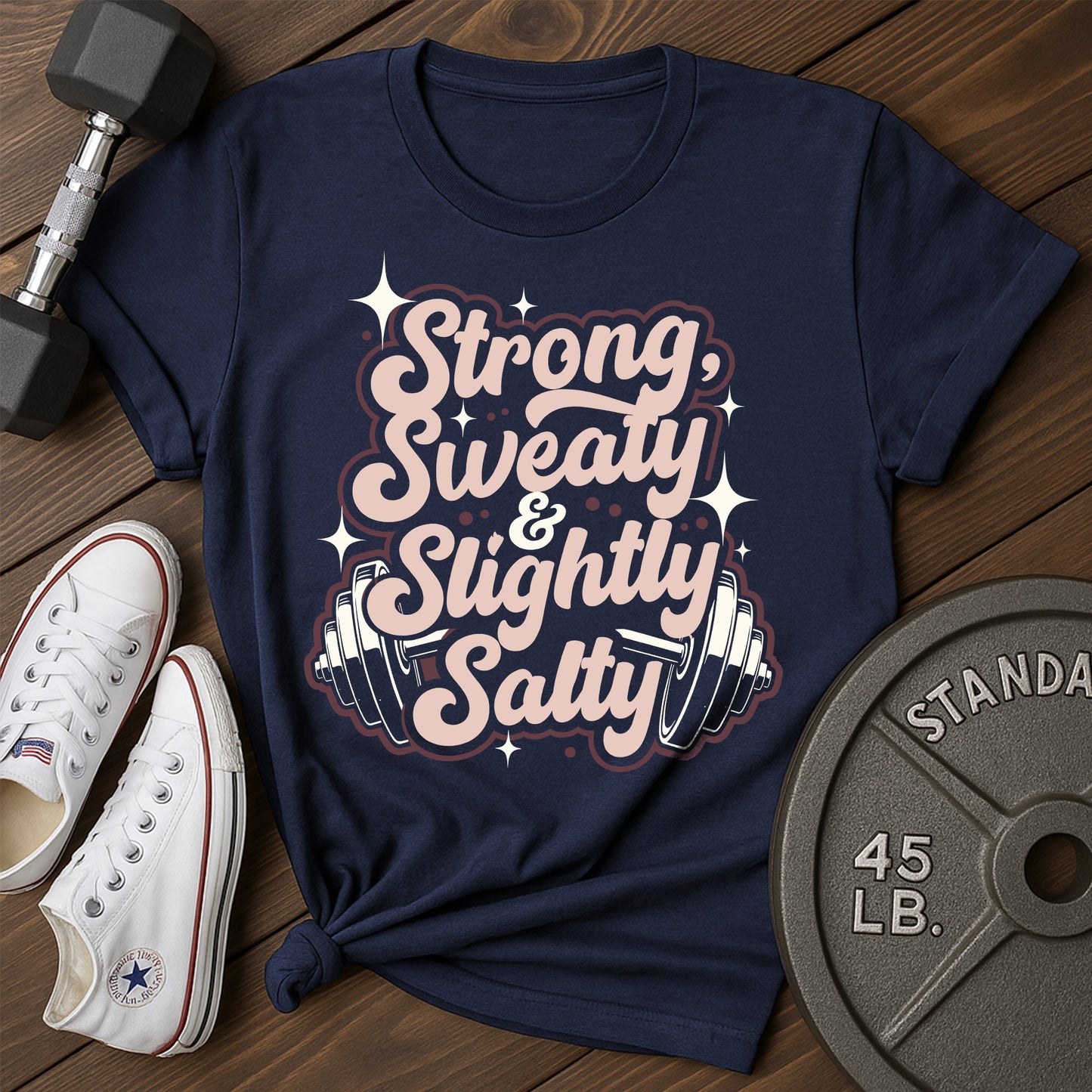 Sweaty strong be T-Shirt - blue - Sweaty Strong BE Blue.jpg