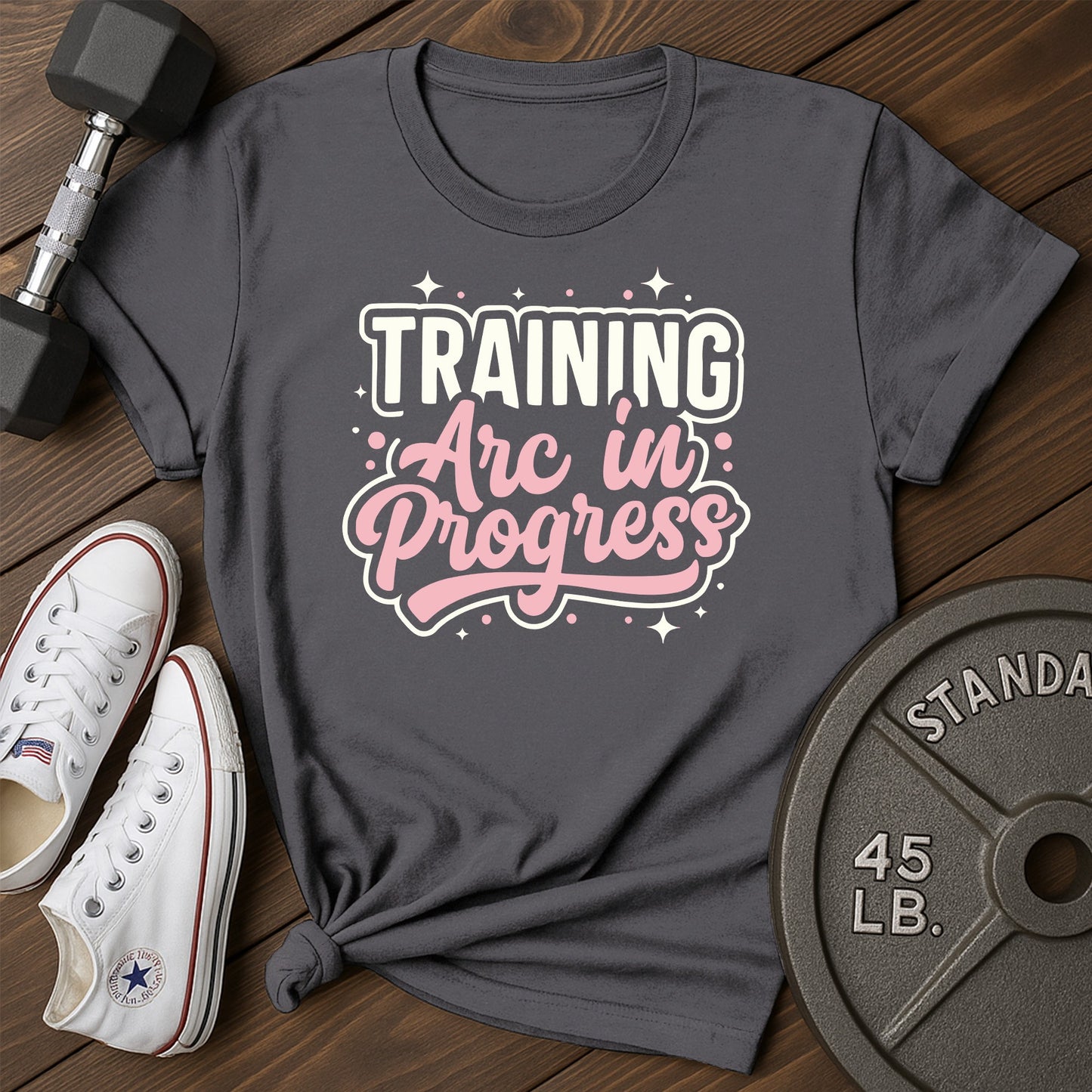 Training progress bb T-Shirt - charcoal - Training Progress BB Charcoal.jpg