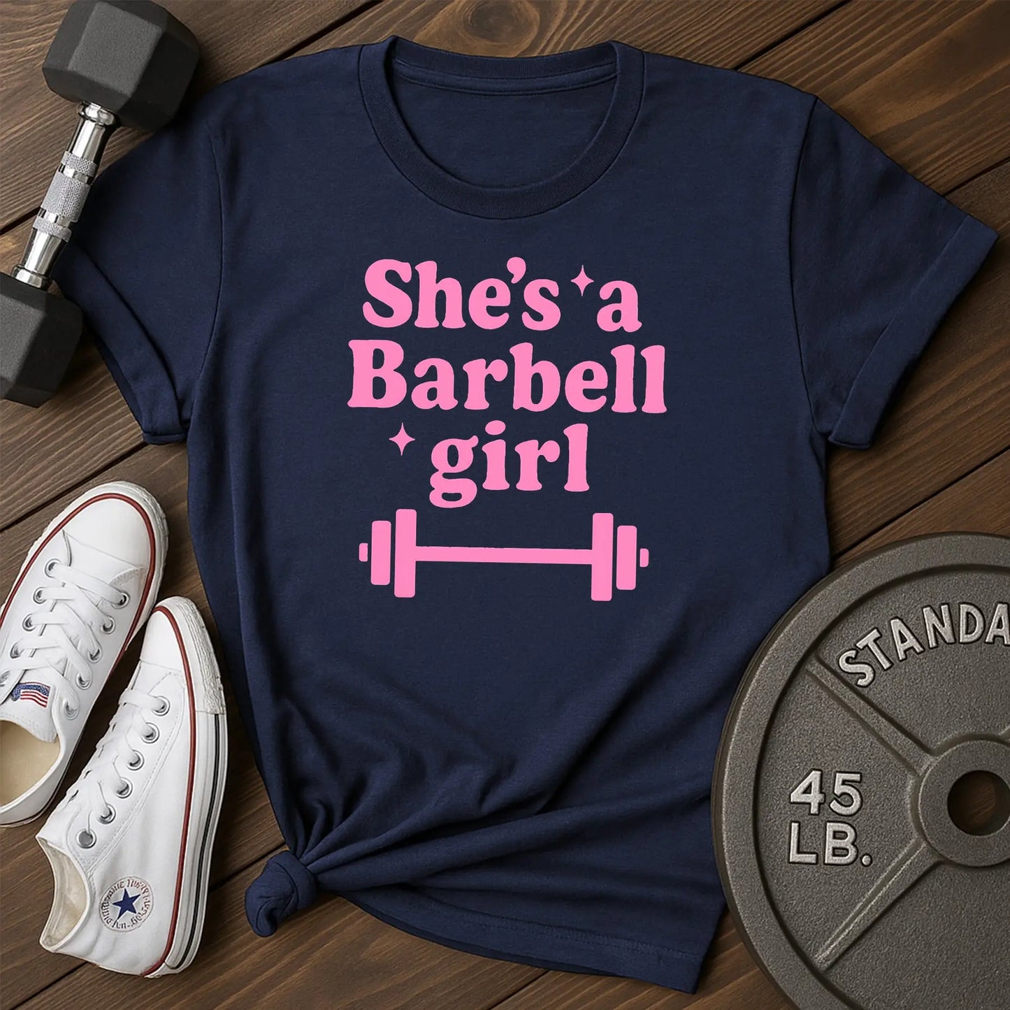 Barbell Girl E T-Shirt