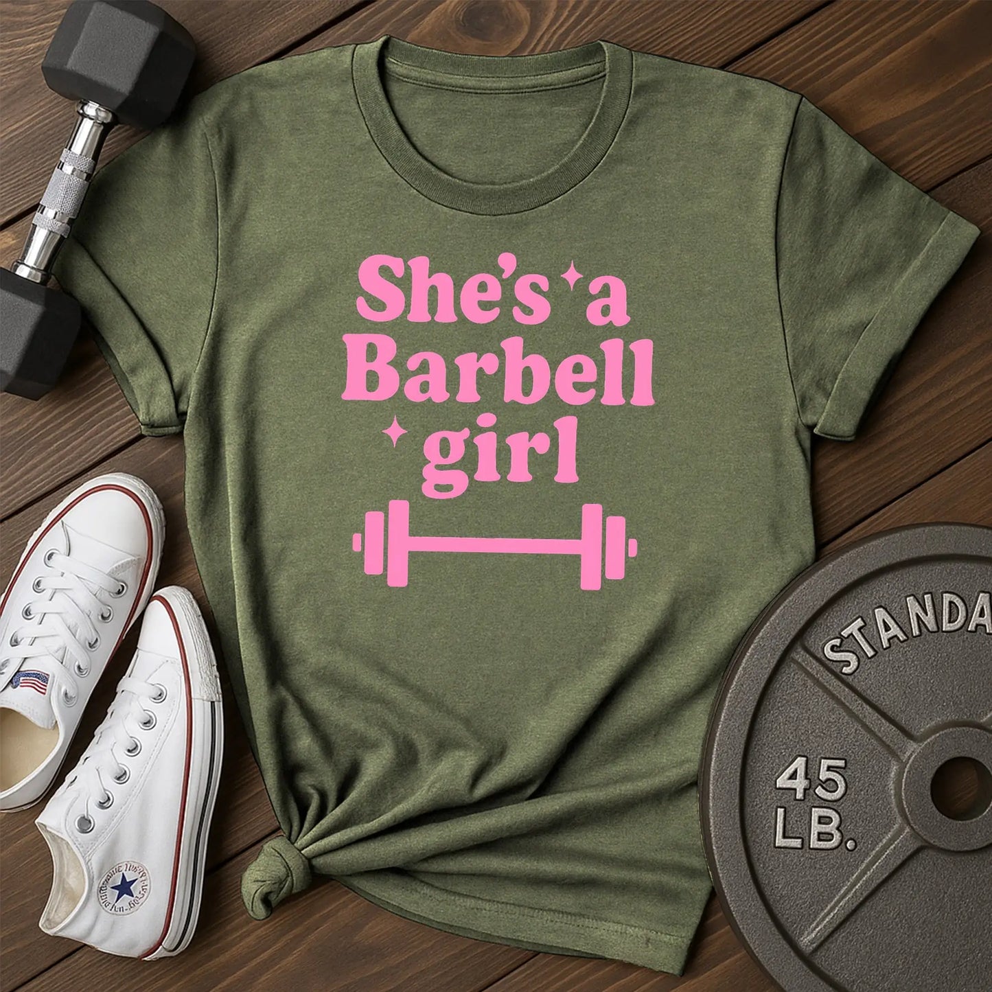 Barbell Girl E T-Shirt