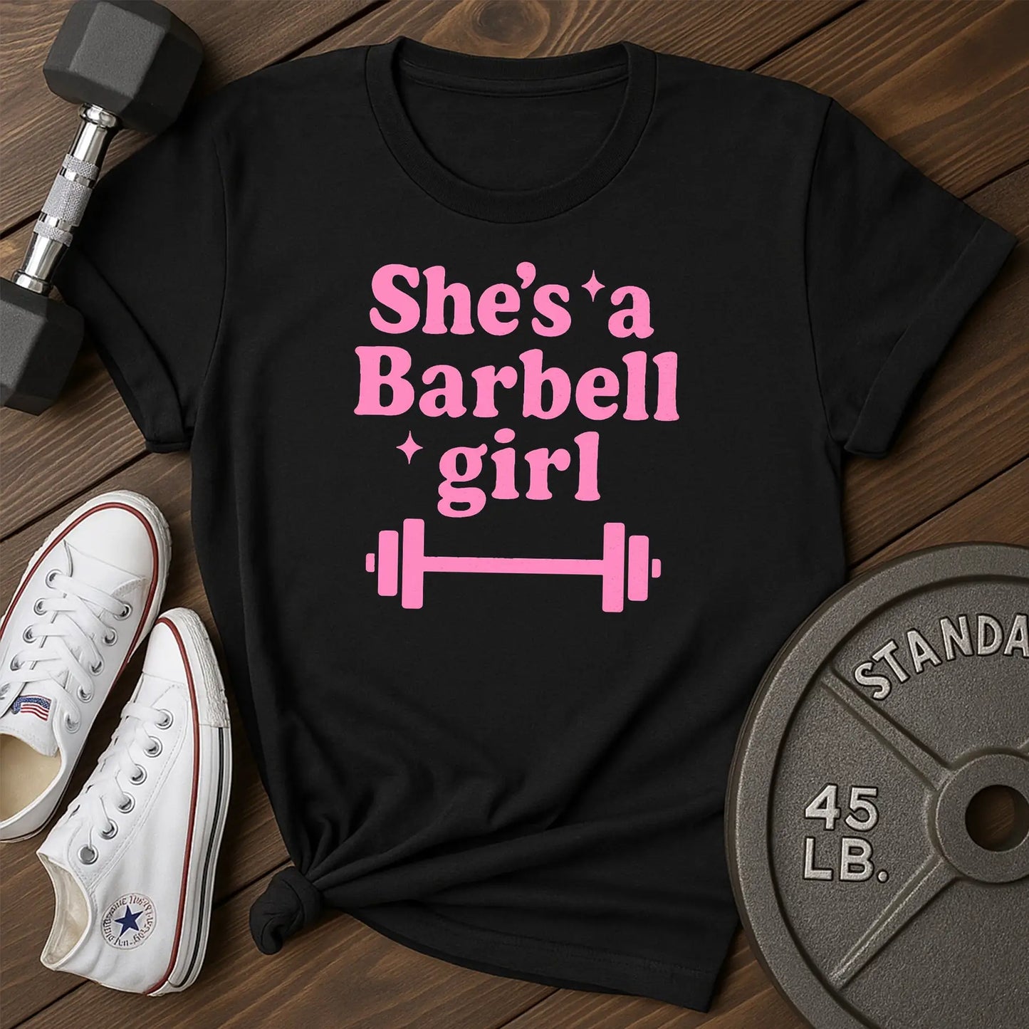Barbell Girl E T-Shirt