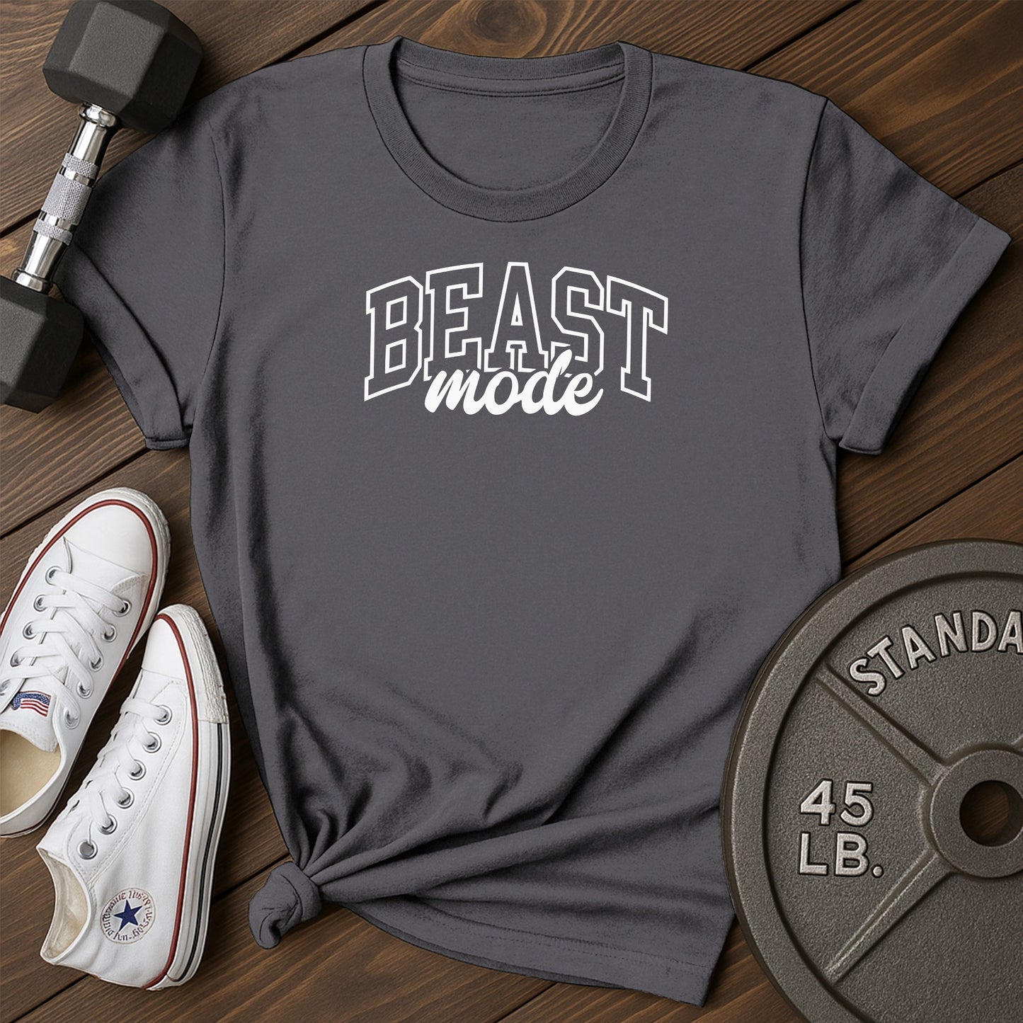 Beast mode ay T-Shirt - charcoal - beast mode AY Charcoal.jpg