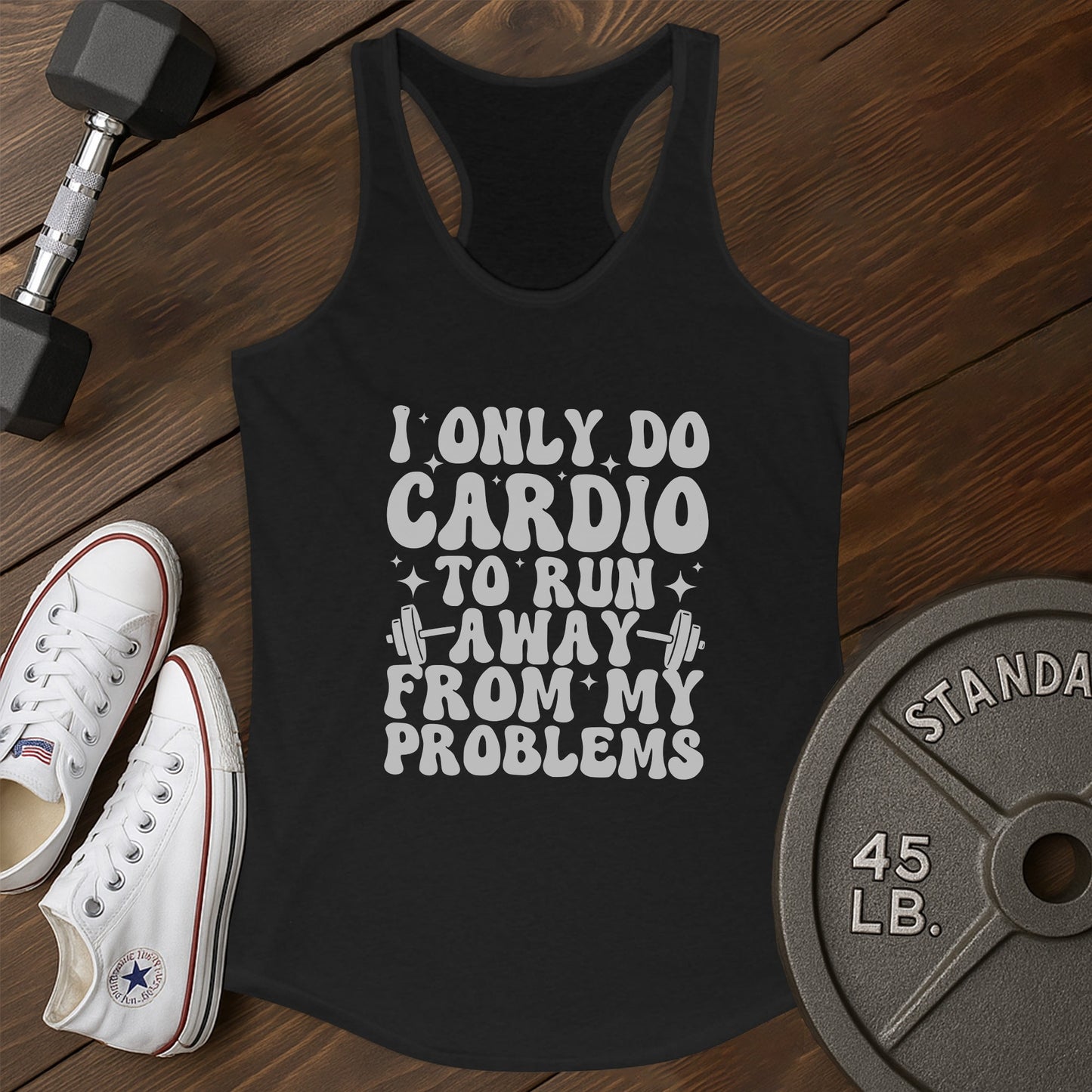 Cardio problems ay Tank - black - cardio problems AY tank Black.jpg