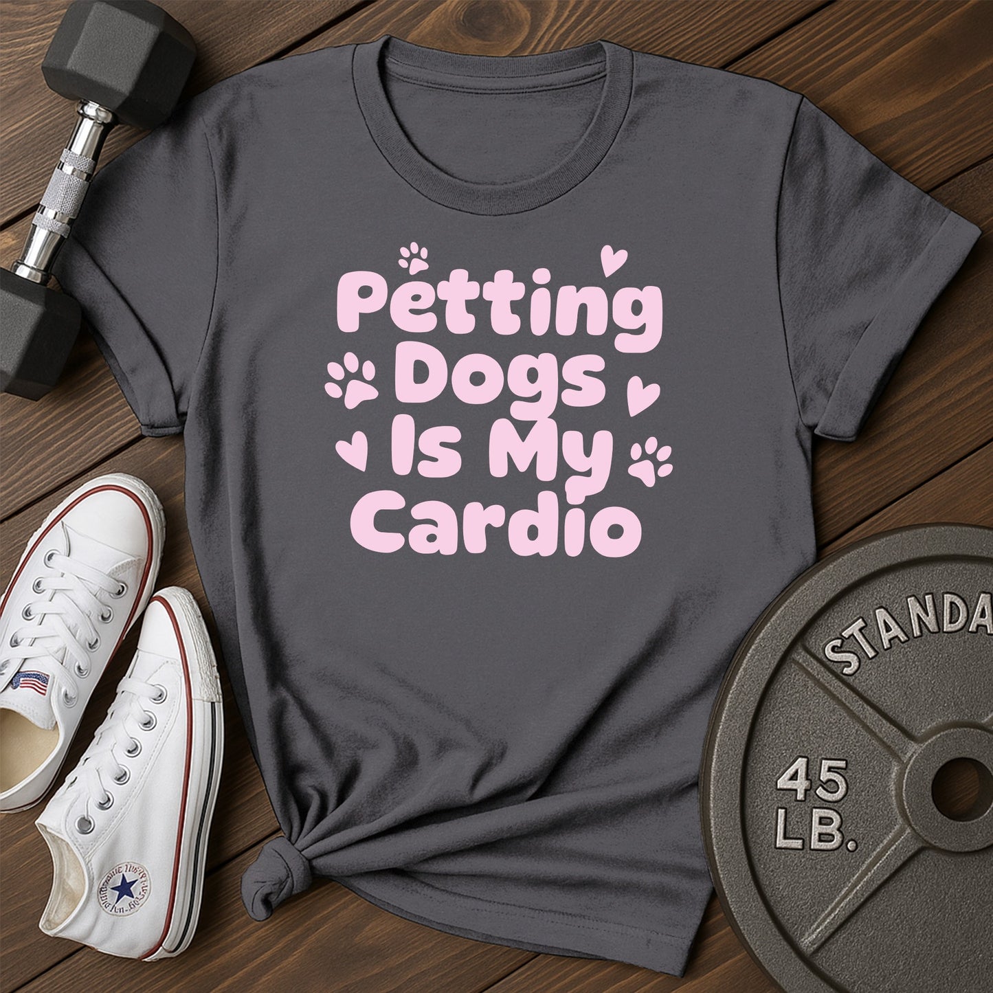 Dog cardio ba T-Shirt - charcoal - dog cardio BA Charcoal.jpg