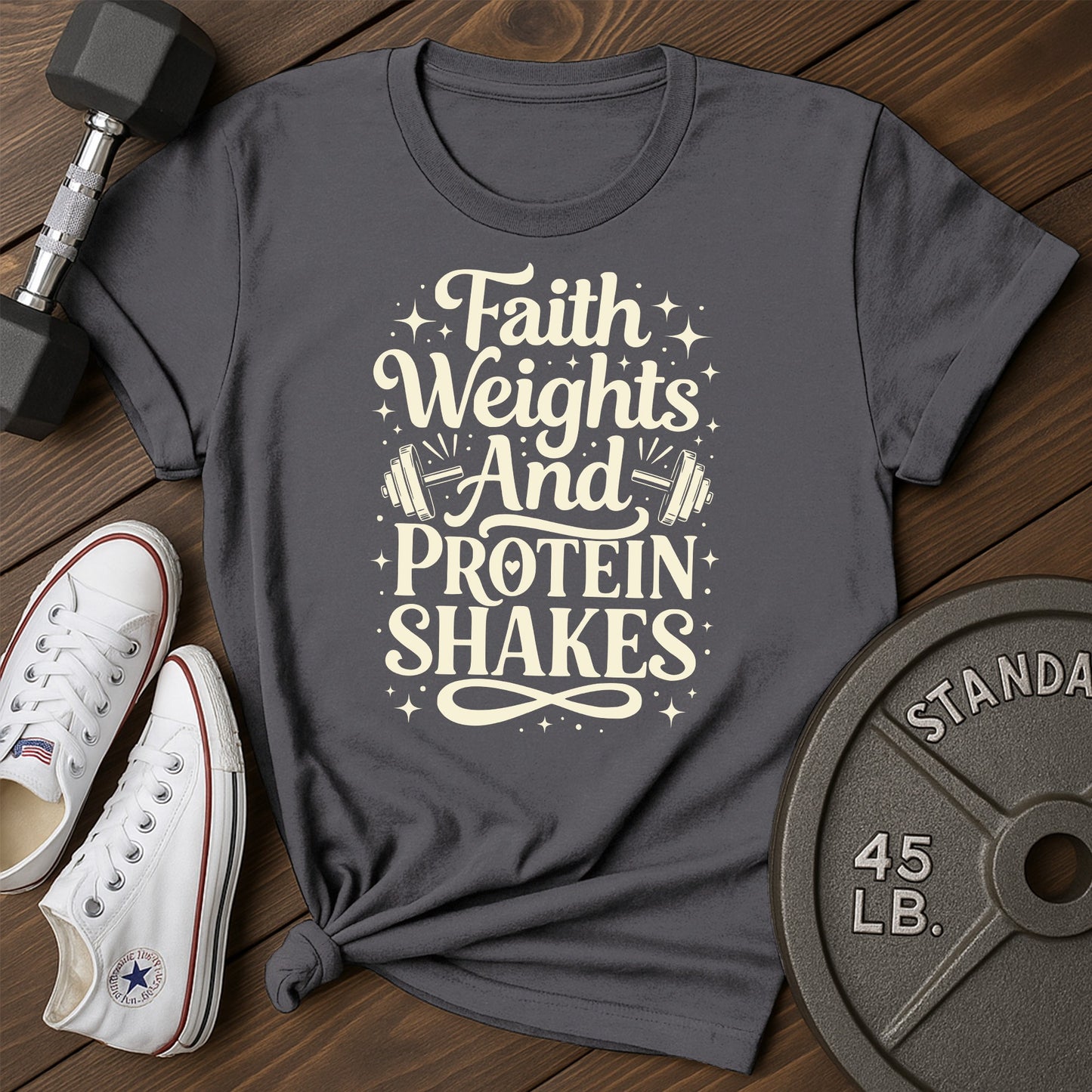 Faith fitness ba T-Shirt - charcoal - faith fitness BA Charcoal.jpg