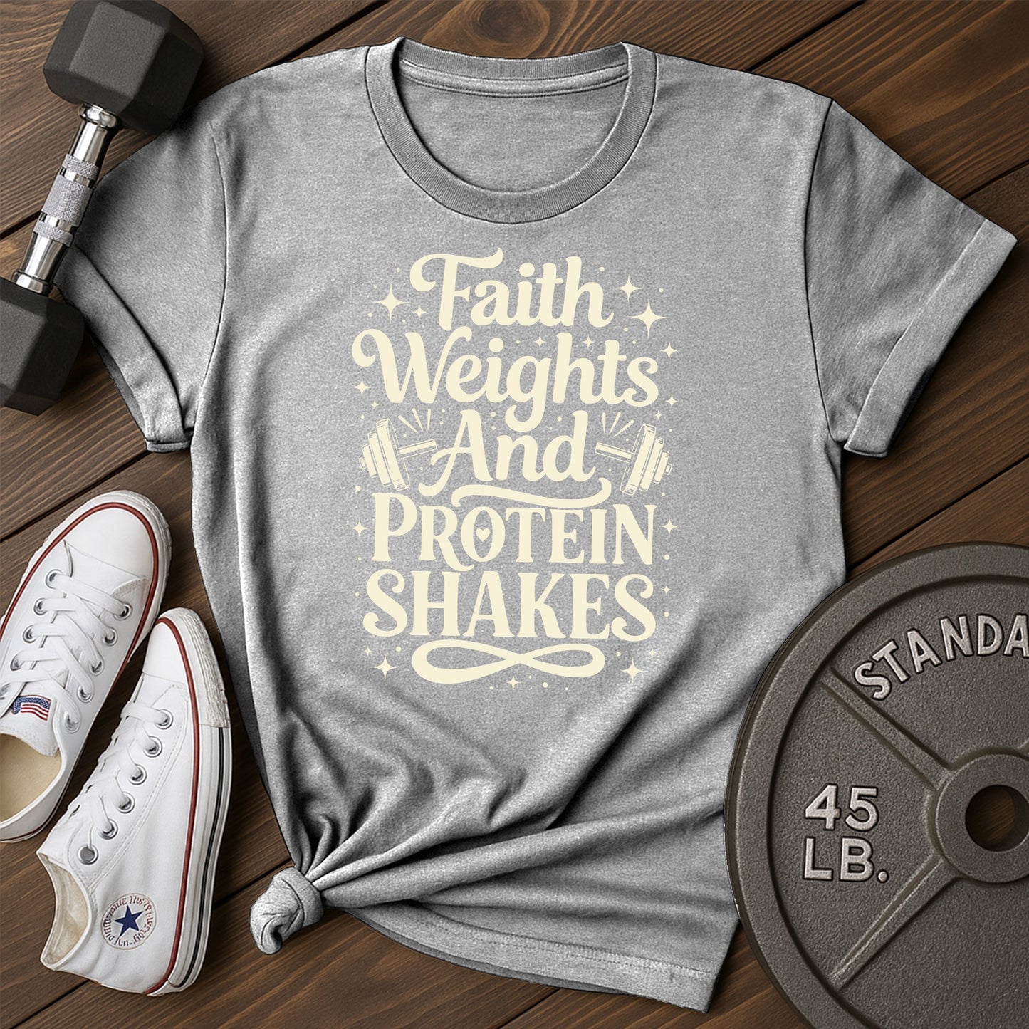 Faith fitness ba T-Shirt - gray - faith fitness BA Gray.jpg