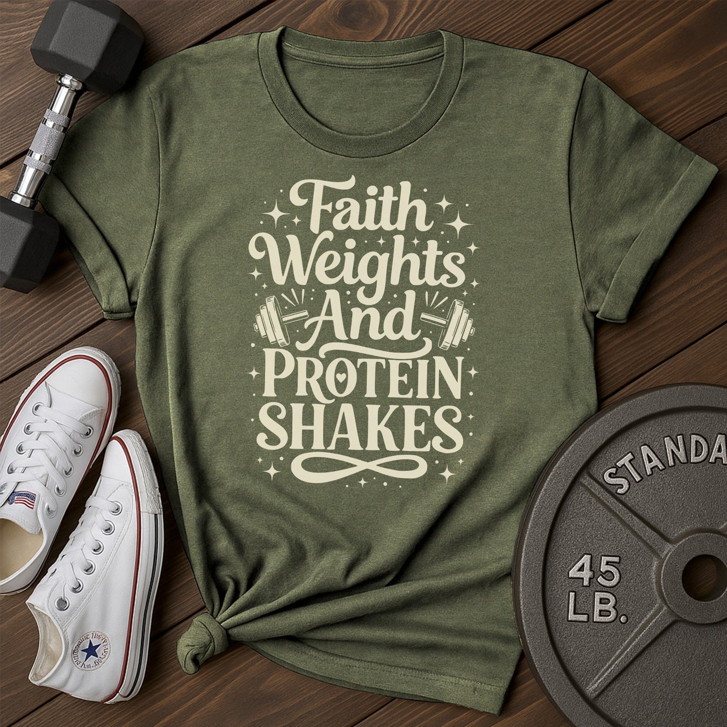Faith fitness ba T-Shirt - green - faith fitness BA Green.jpg