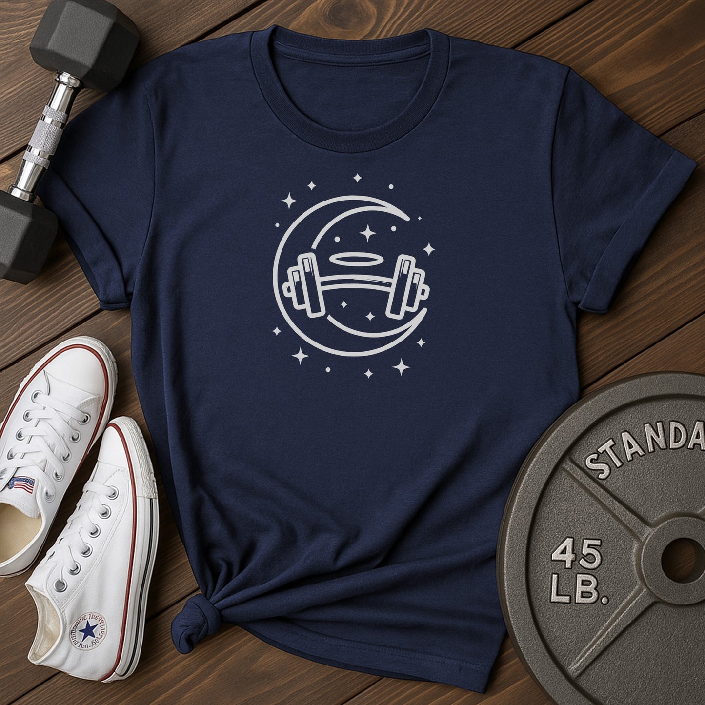 Moon gym ay T-Shirt - blue - moon gym AY Blue.jpg