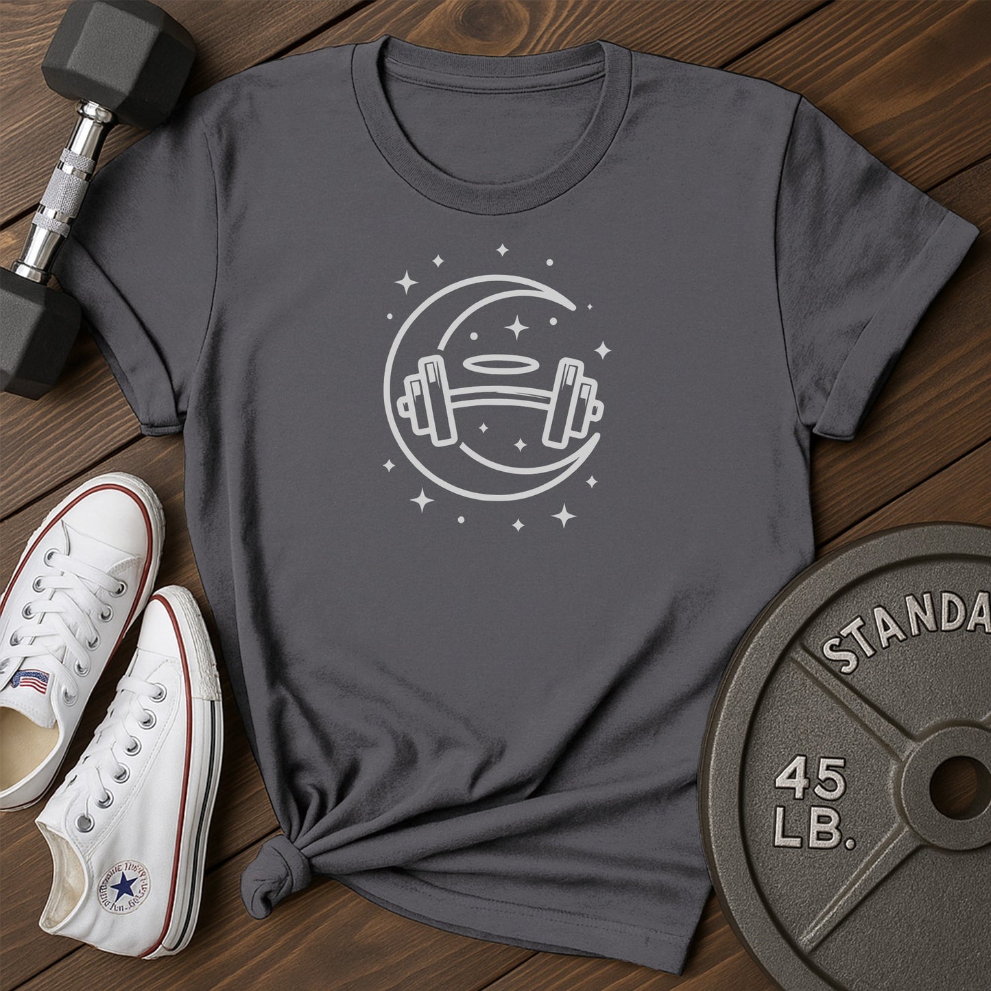 Moon gym ay T-Shirt - charcoal - moon gym AY Charcoal.jpg