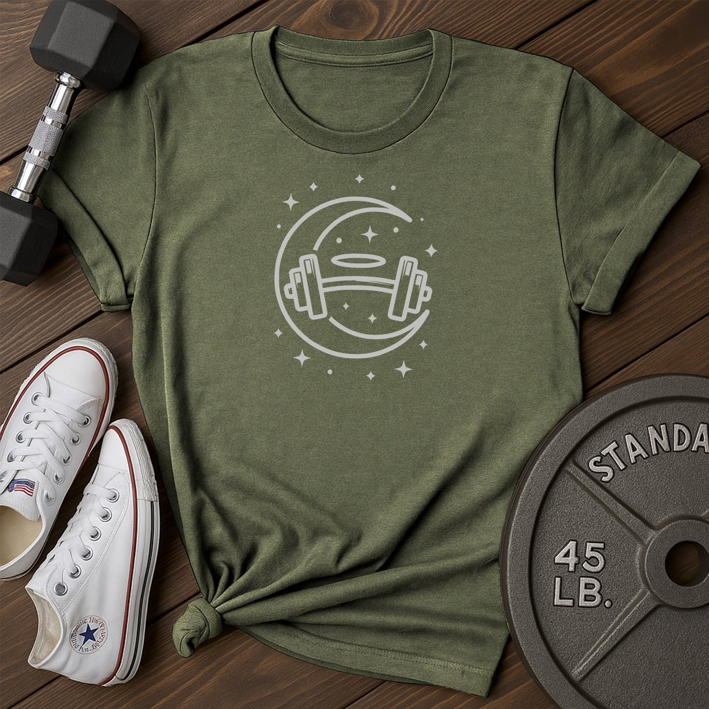 Moon gym ay T-Shirt - green - moon gym AY Green.jpg